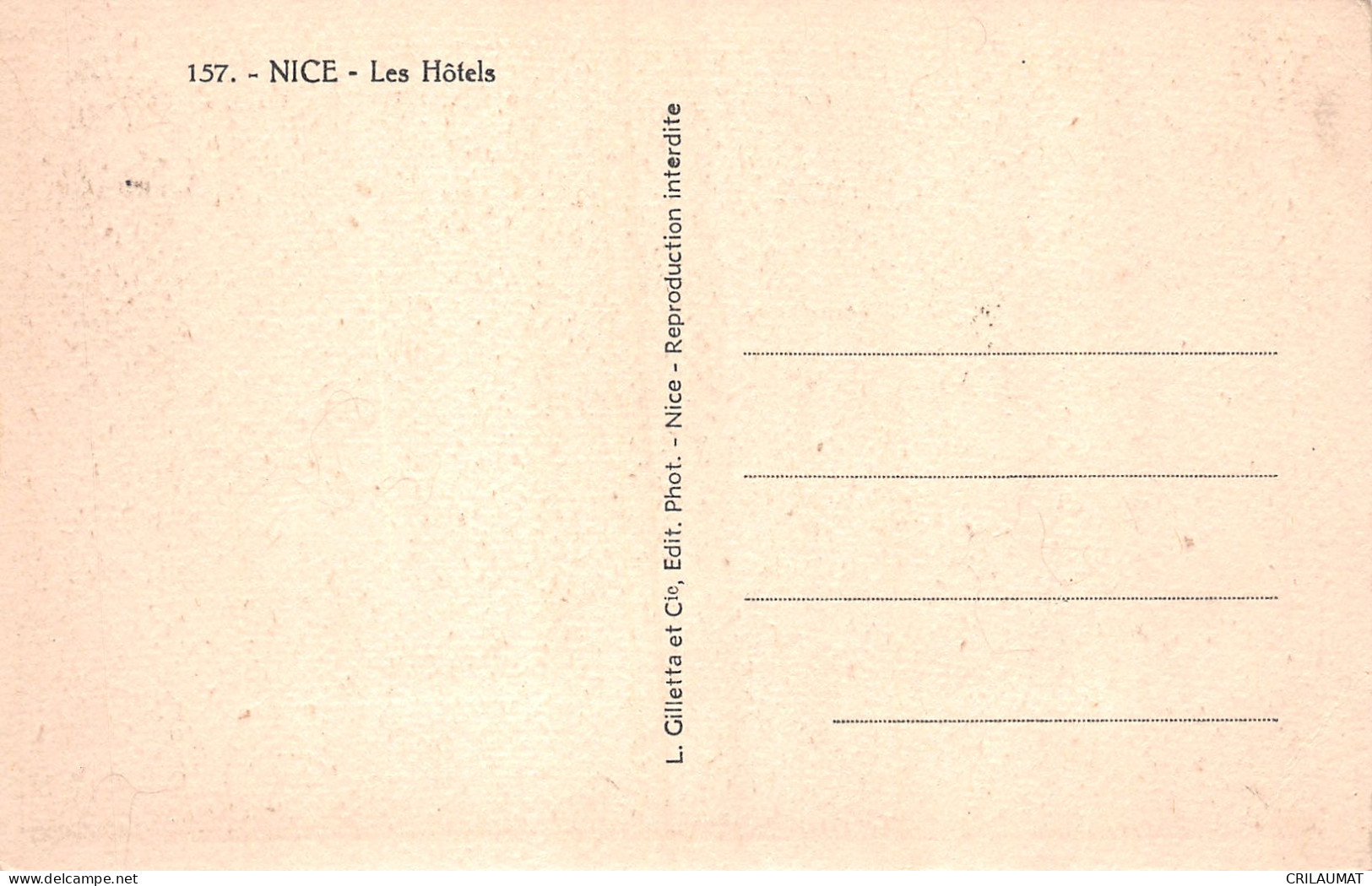 06-NICE-N°5152-E/0291 - Autres & Non Classés