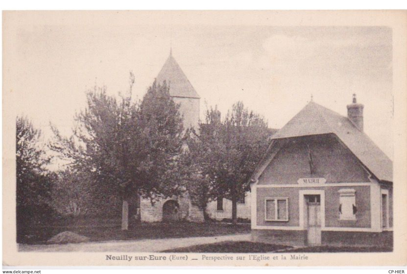 27 - EURE - NEUILLY SUR EURE - MAIRIE ET L'EGLISE - Other & Unclassified