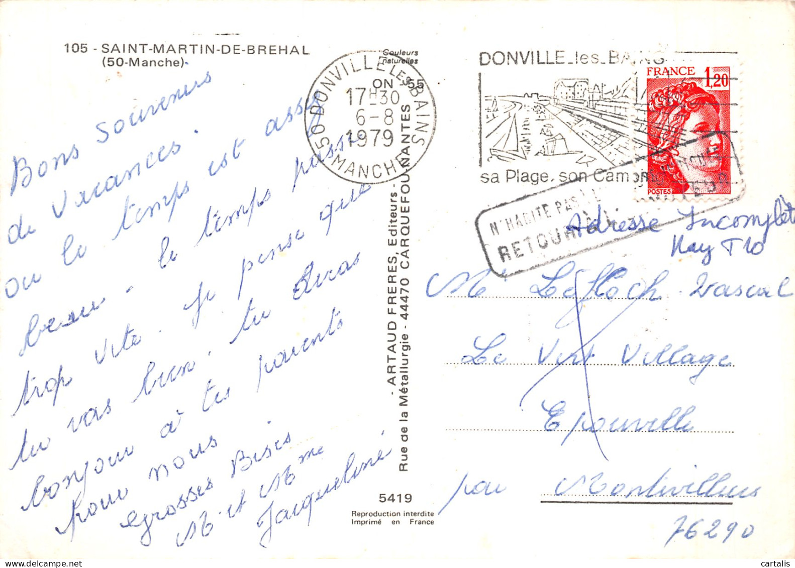 50-SAINT MARTIN DE BREHAL-N°4209-D/0373 - Other & Unclassified