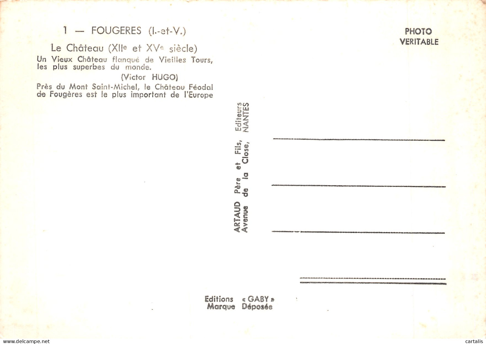 35-FOUGERES-N°4209-D/0139 - Fougeres