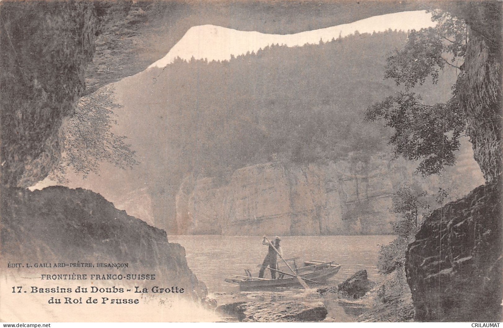 25-BASSINS DU DOUBS LA GROTTE DU ROI DE PRUSSE-N°5153-A/0287 - Autres & Non Classés