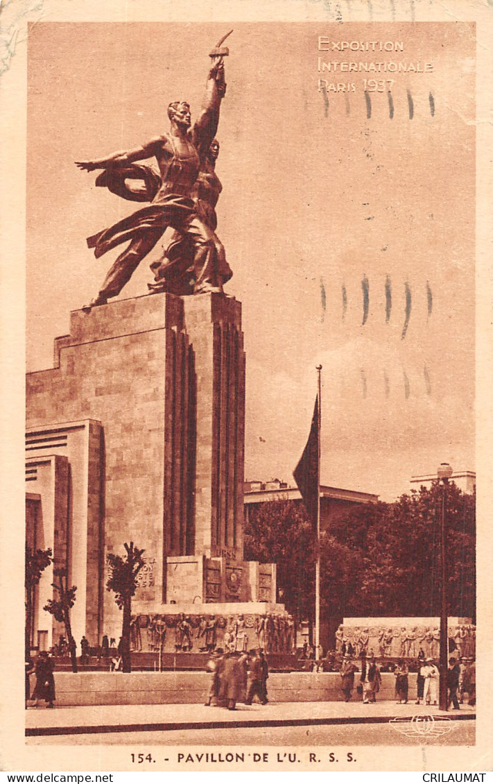 75-PARIS EXPOSITION INTERNATIONALE 1937 PAVILLON DE L URSS-N°5153-A/0209 - Ausstellungen