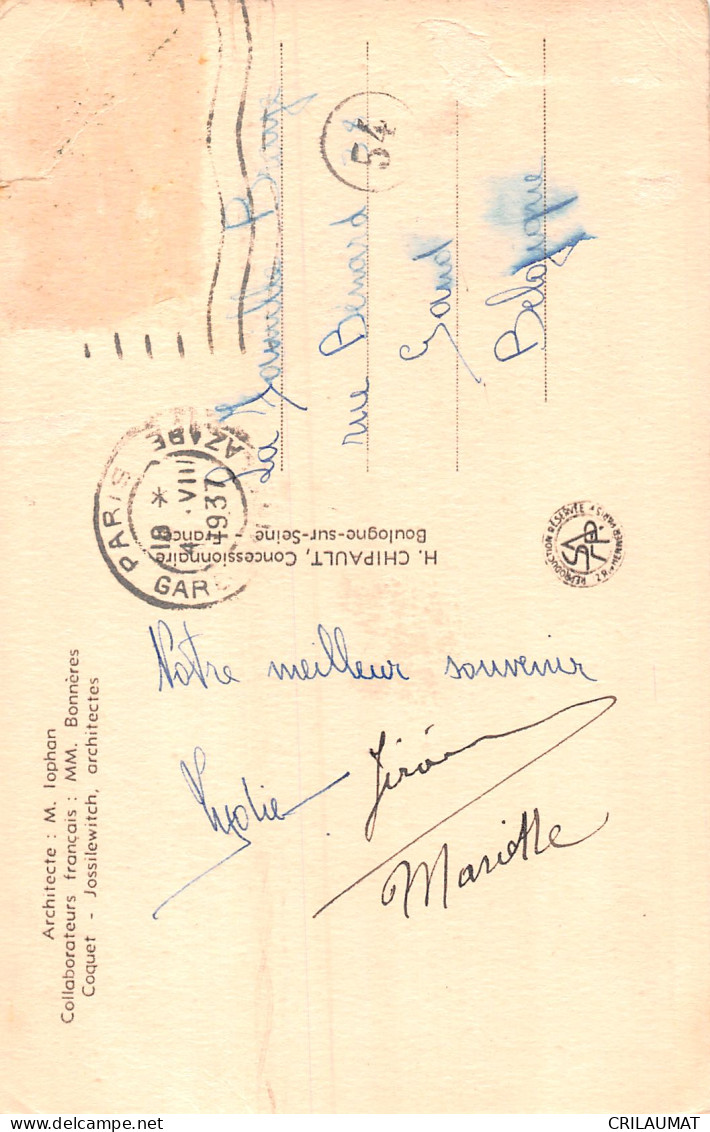 75-PARIS EXPOSITION INTERNATIONALE 1937 PAVILLON DE L URSS-N°5153-A/0209 - Expositions