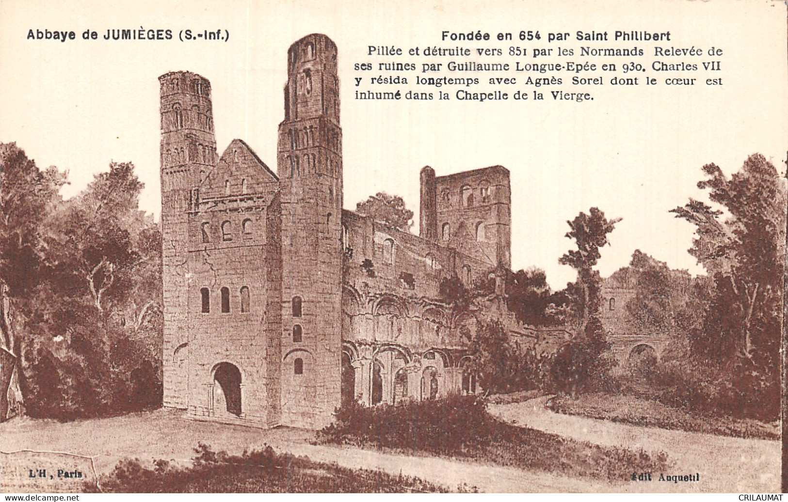 76-JUMIEGES-N°5152-H/0323 - Jumieges