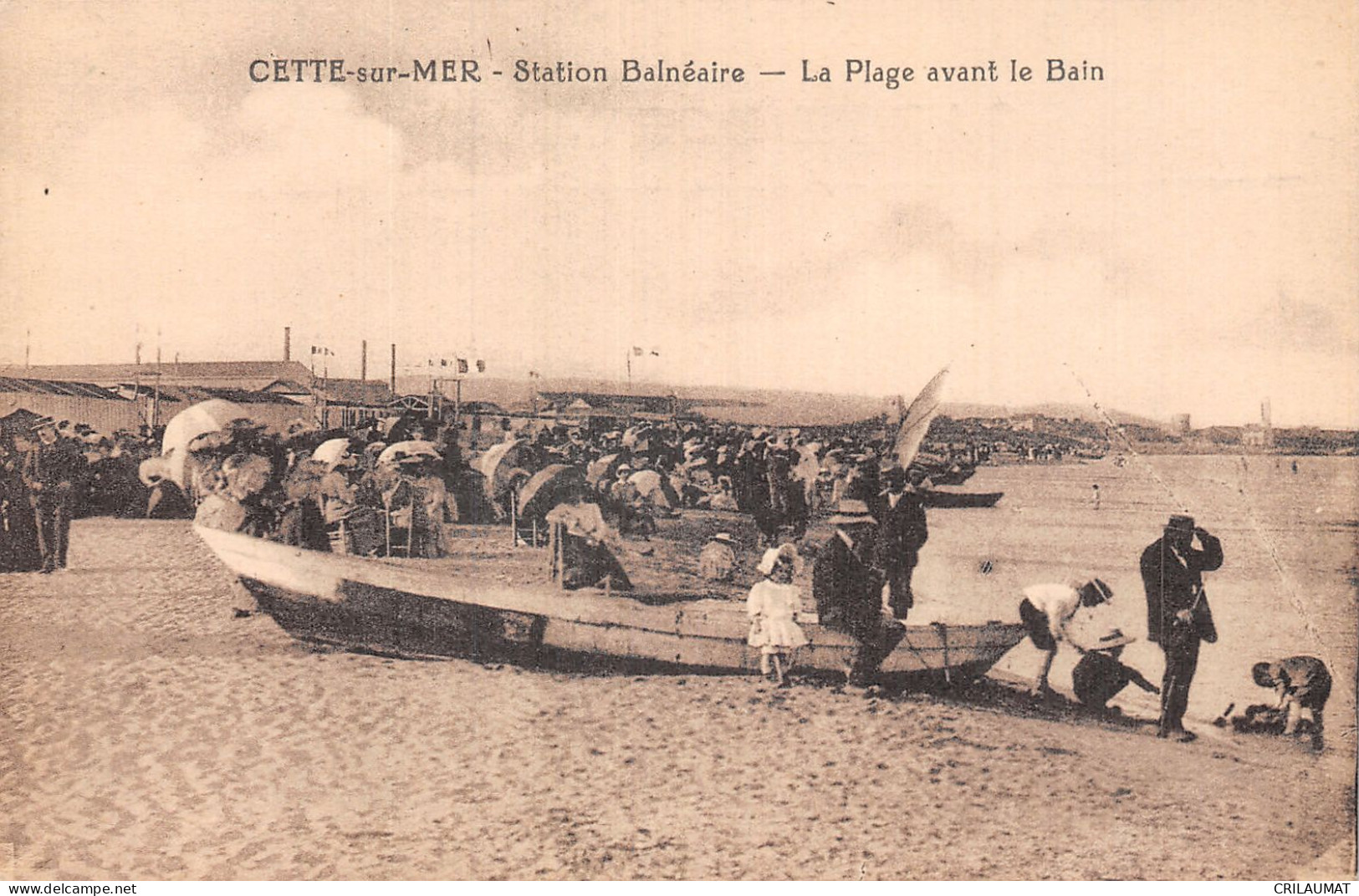 34-CETTE SUR MER-N°5152-H/0167 - Sete (Cette)