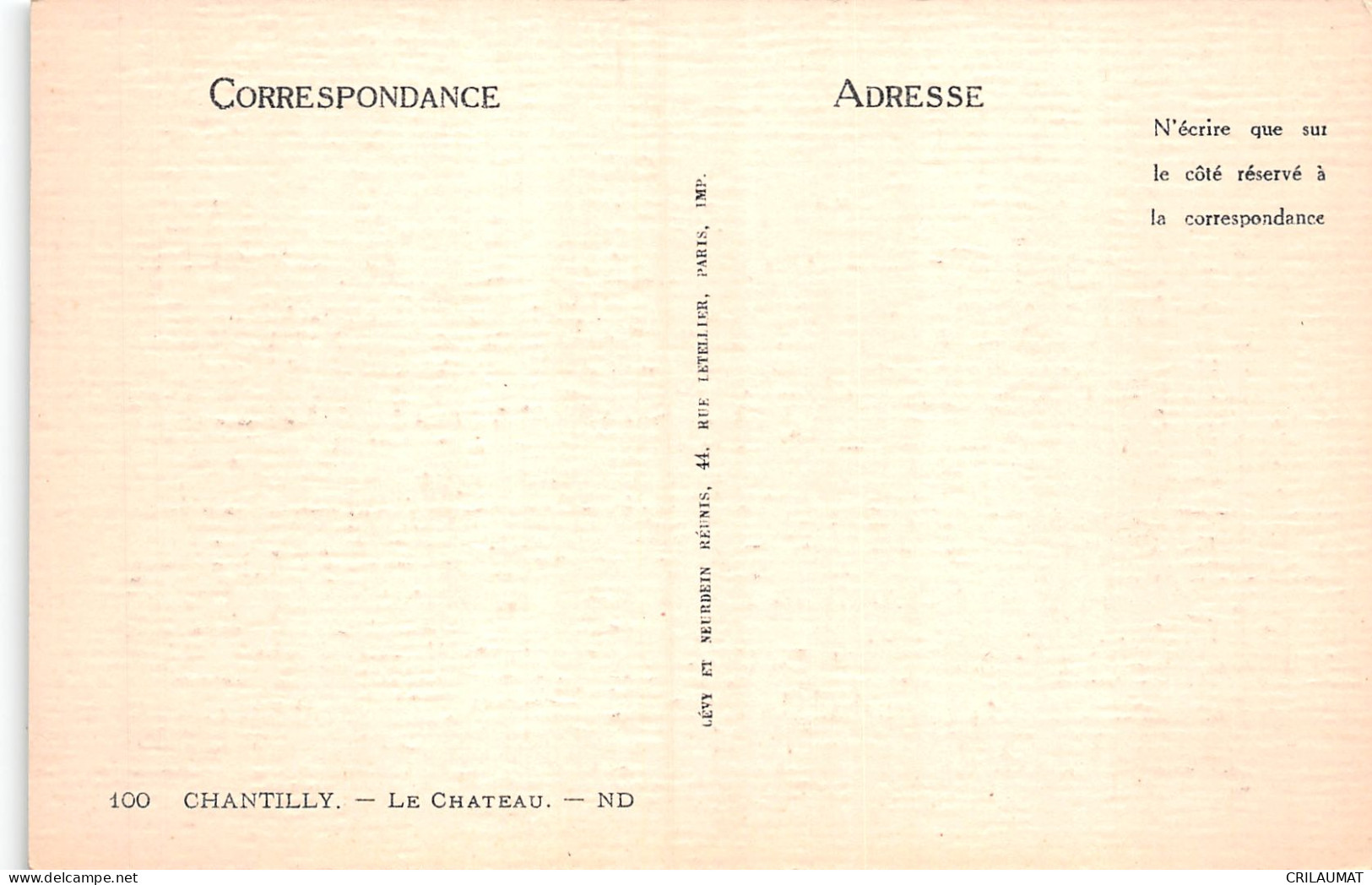 60-CHANTILLY-N°5152-H/0045 - Chantilly