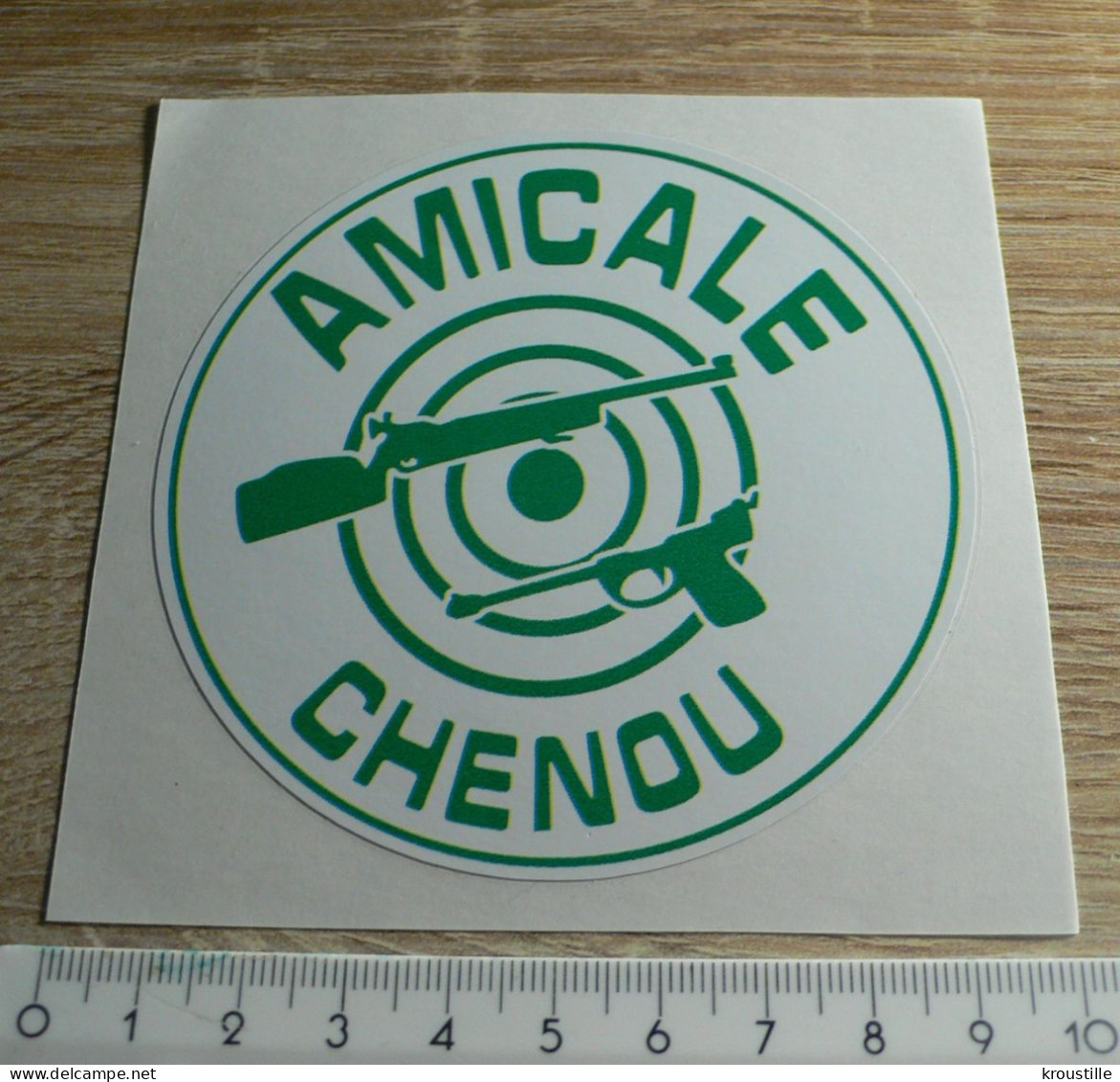 AUTOCOLLANT AMICALE CHENOU - THEME TIR SPORTIF - Stickers