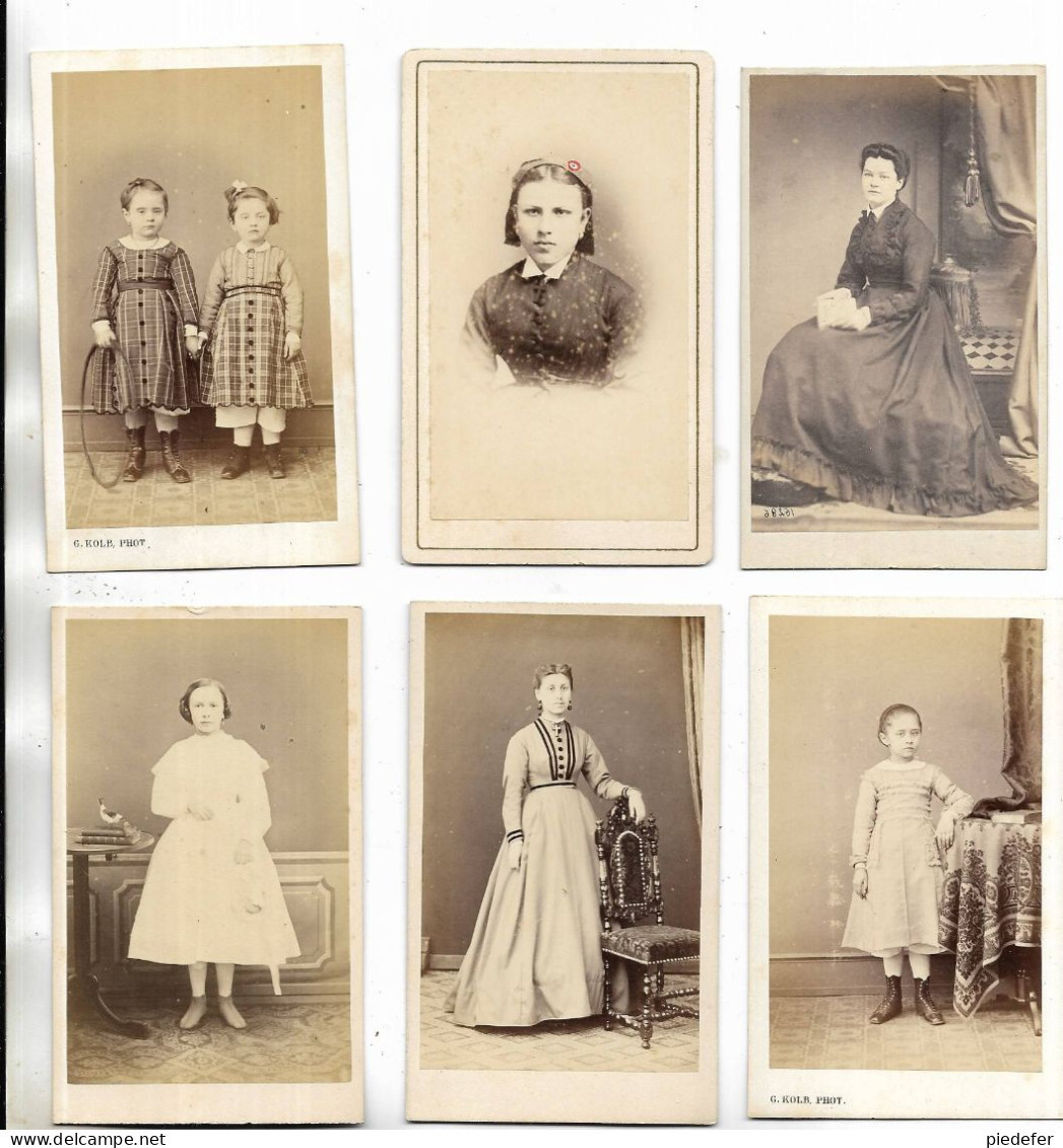 67 - Lot De 21 Photos Anciennes ( Av. 1900 )  De Divers Studios De Strasbourg ( Bas-Rhin ) - Alte (vor 1900)