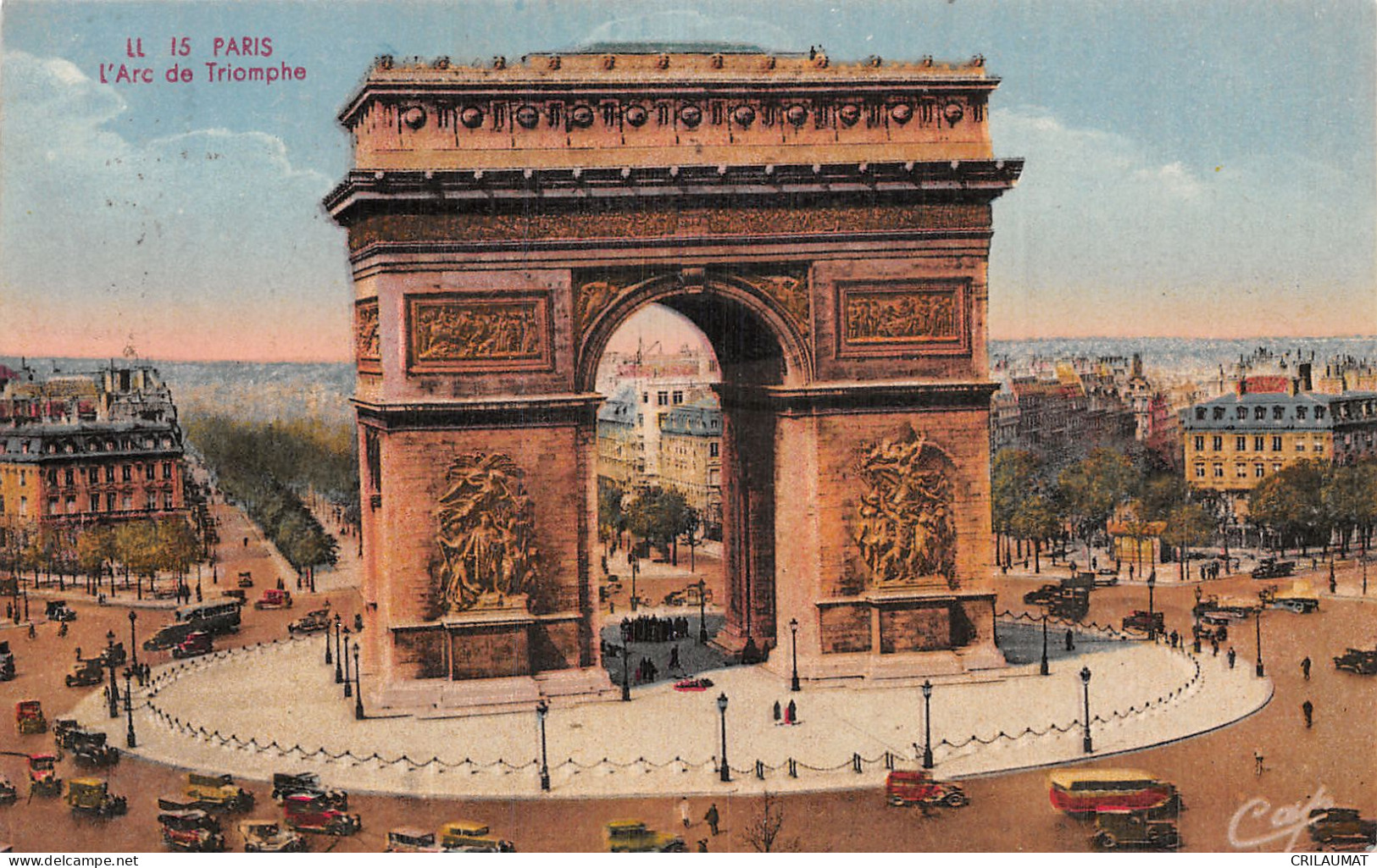 75-PARIS L ARC DE TRIOMPHE-N°5153-B/0109 - Arc De Triomphe