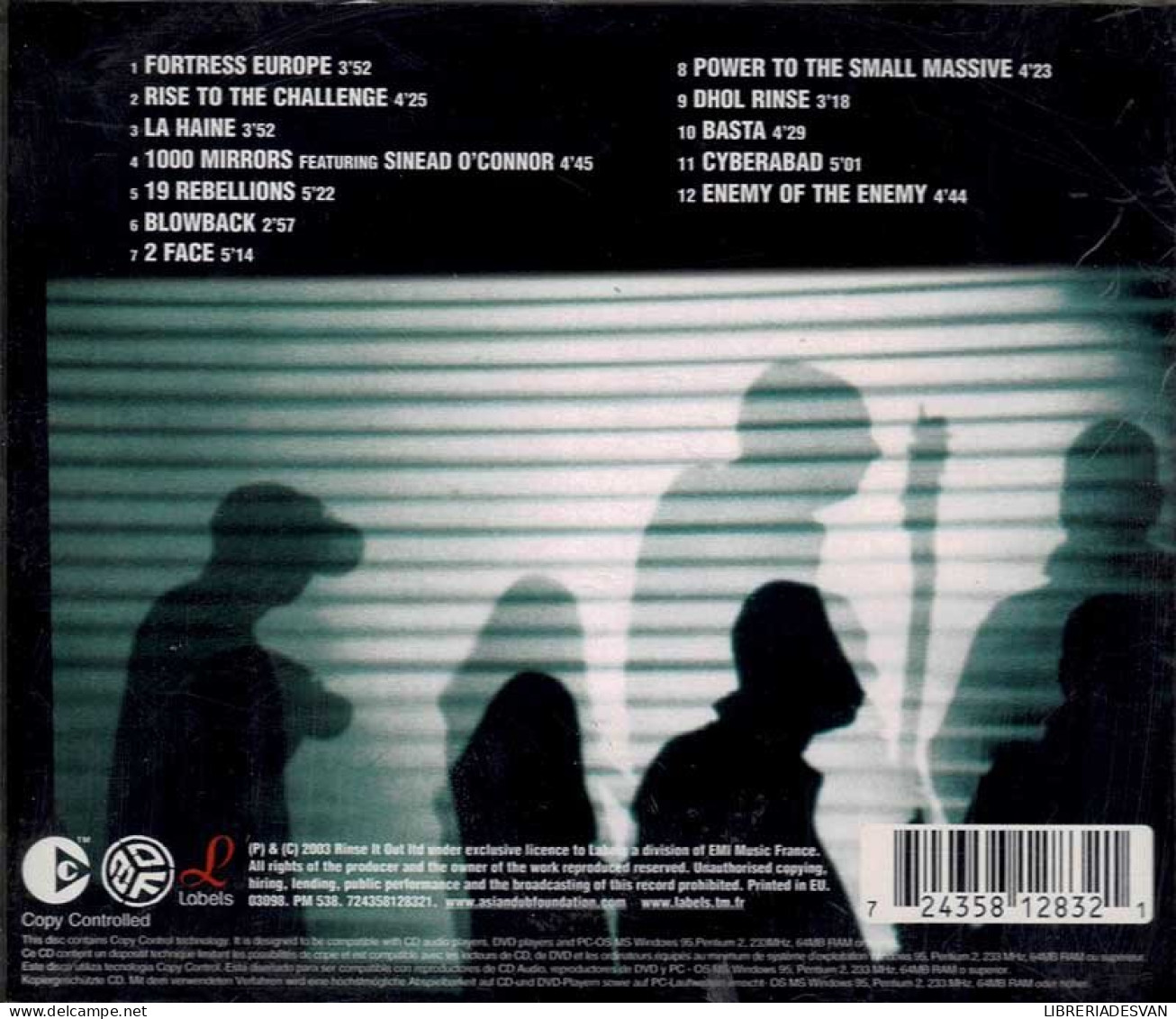 Asian Dub Foundation - Enemy Of The Enemy. CD - Dance, Techno En House