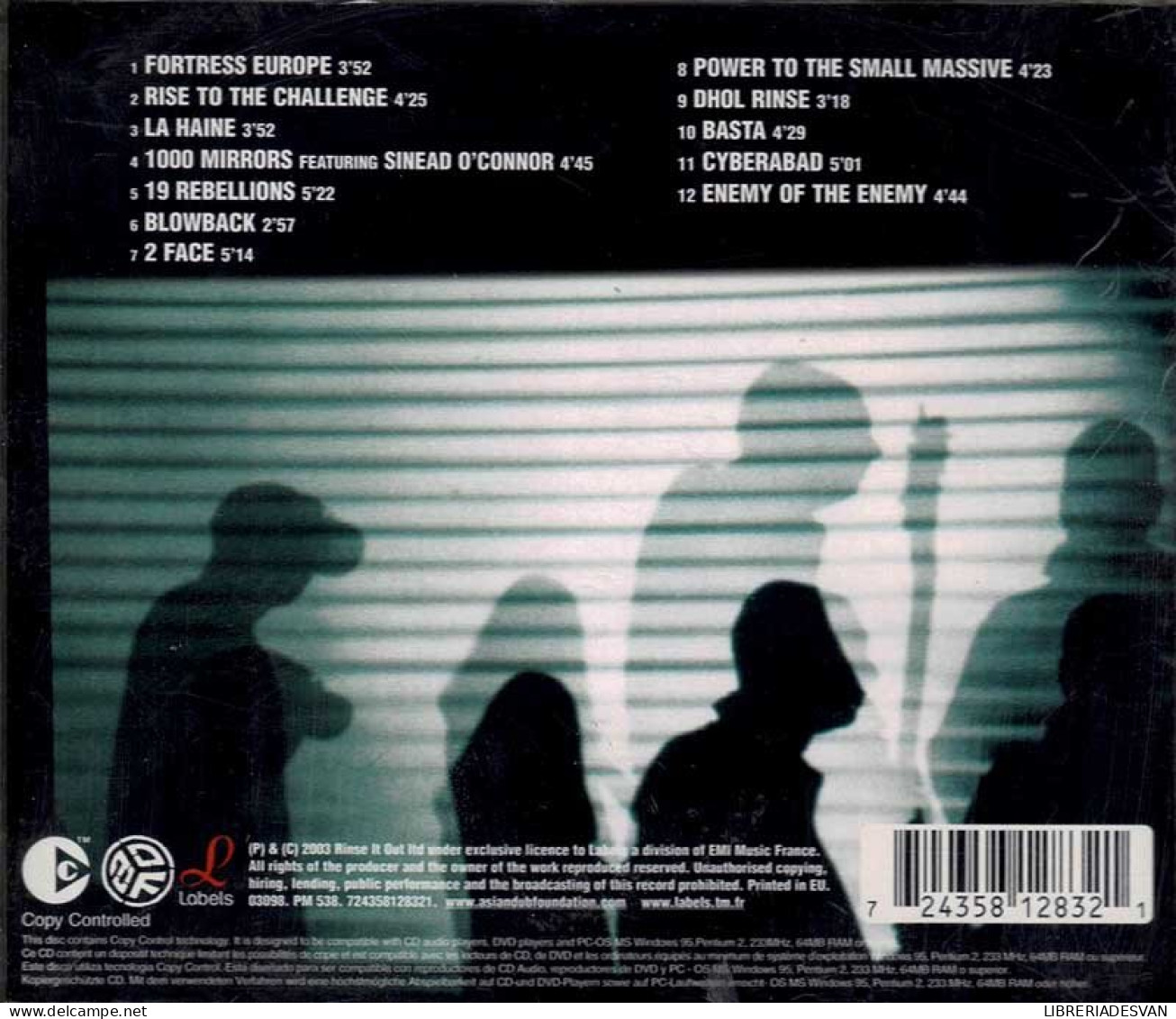 Asian Dub Foundation - Enemy Of The Enemy. CD - Dance, Techno & House