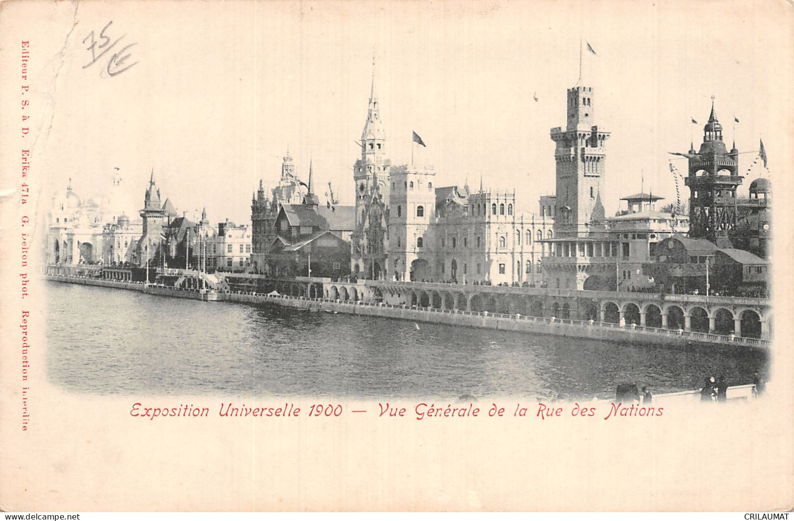 75-PARIS EXPOSITION UNIVERSELLE 1900 RUE DES NATIONS-N°5153-F/0119 - Expositions
