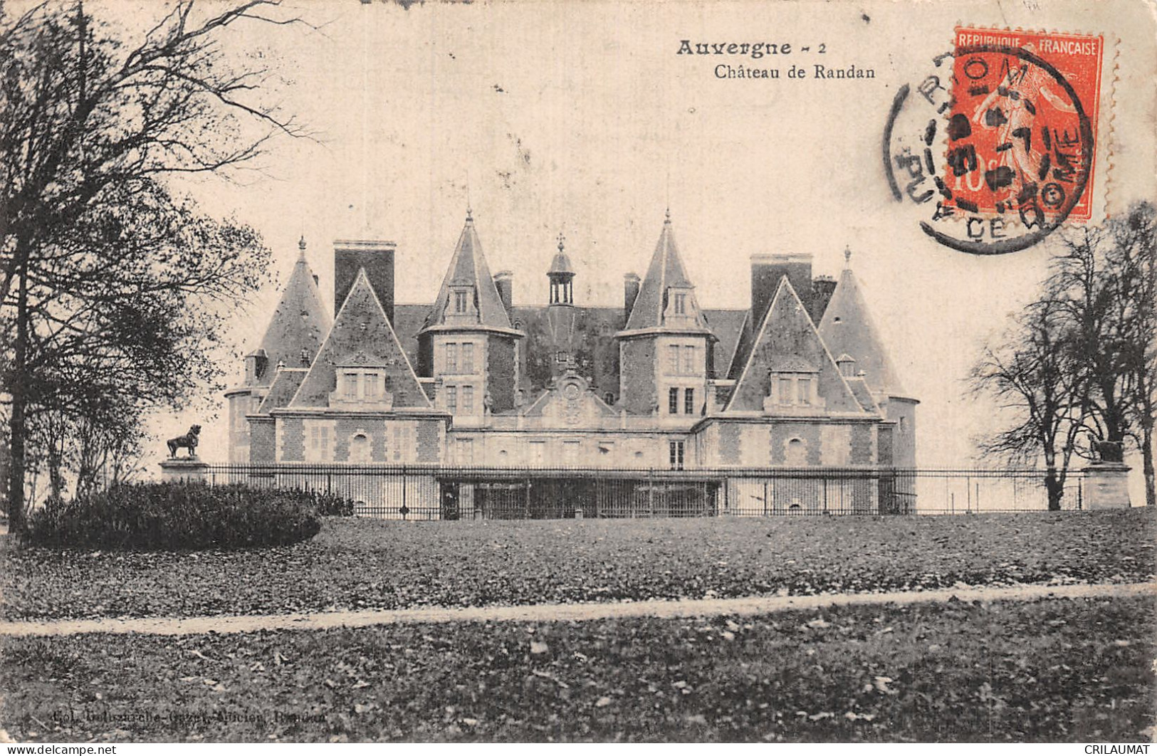 63-CHÂTEAU DE RANDAN-N°5153-H/0161 - Other & Unclassified