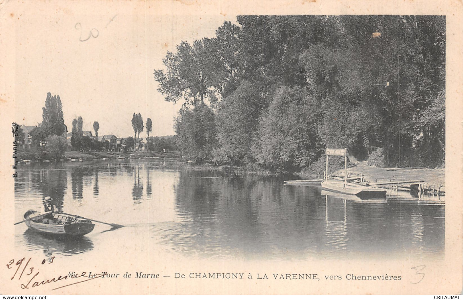 94-LE TOUR DE MARNE DE CHAMPIGNY A LA VARENNE-N°5153-G/0159 - Sonstige & Ohne Zuordnung