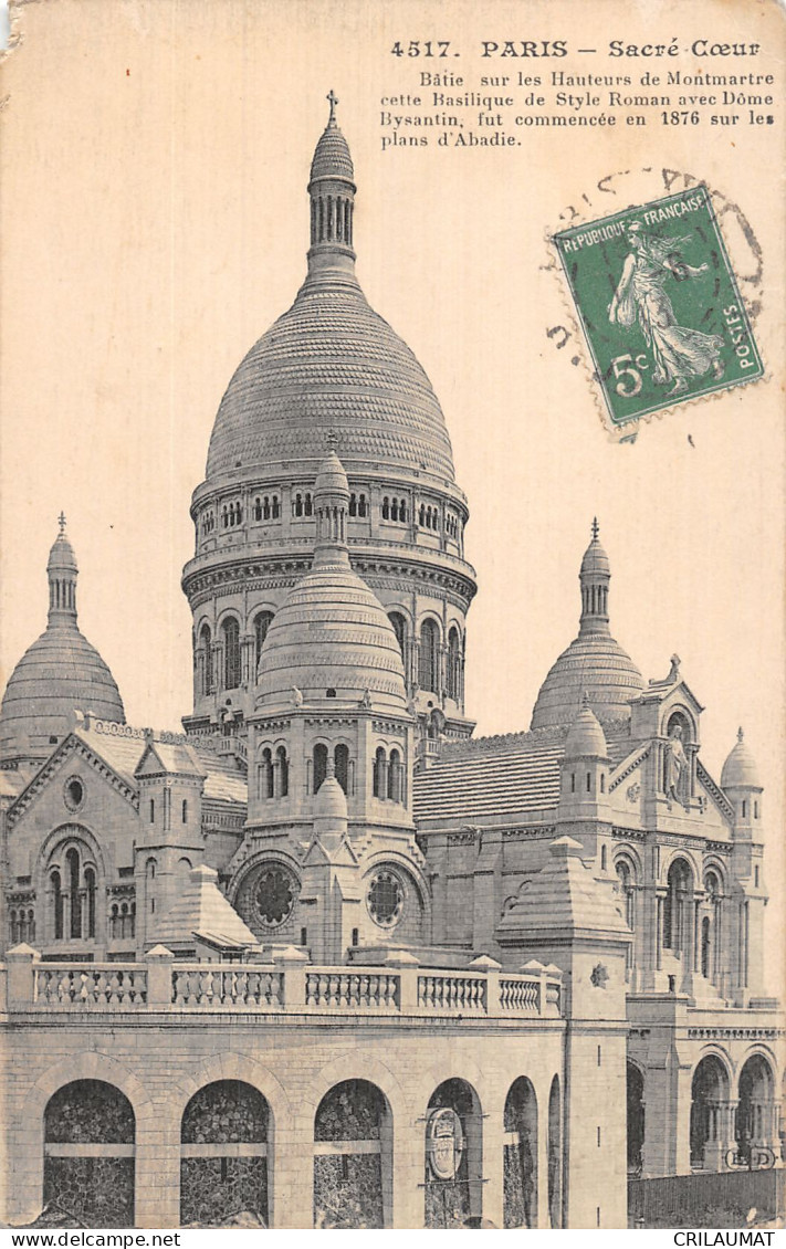 75-PARIS LE SACRE COEUR-N°5154-A/0233 - Sacré Coeur