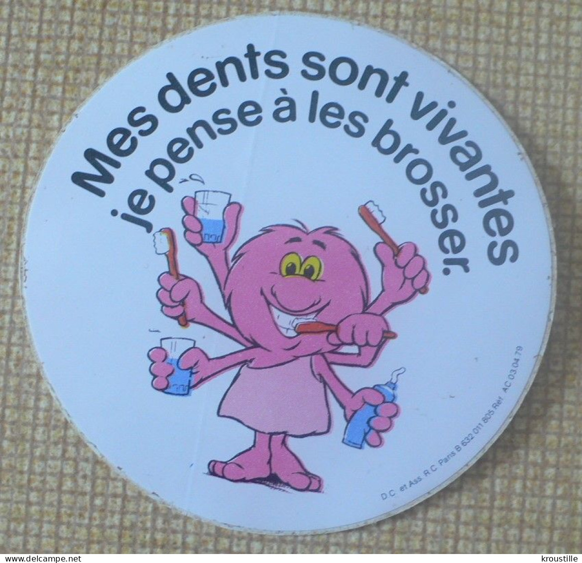 AUTOCOLLANT MES DENTS SONT VIVANTES - PREVENTION - Stickers