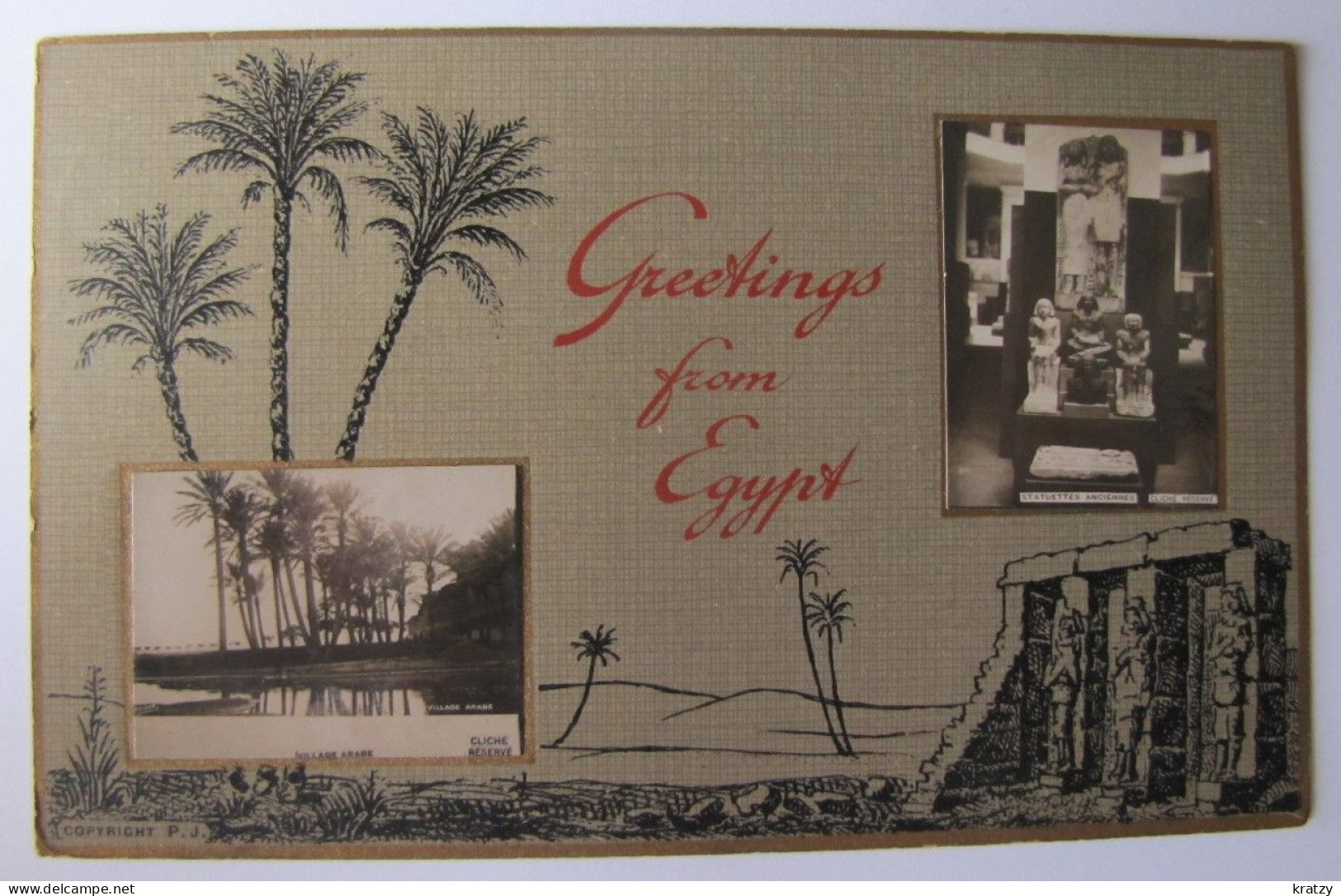 EGYPTE - Souvenir - 1909 - Sonstige & Ohne Zuordnung