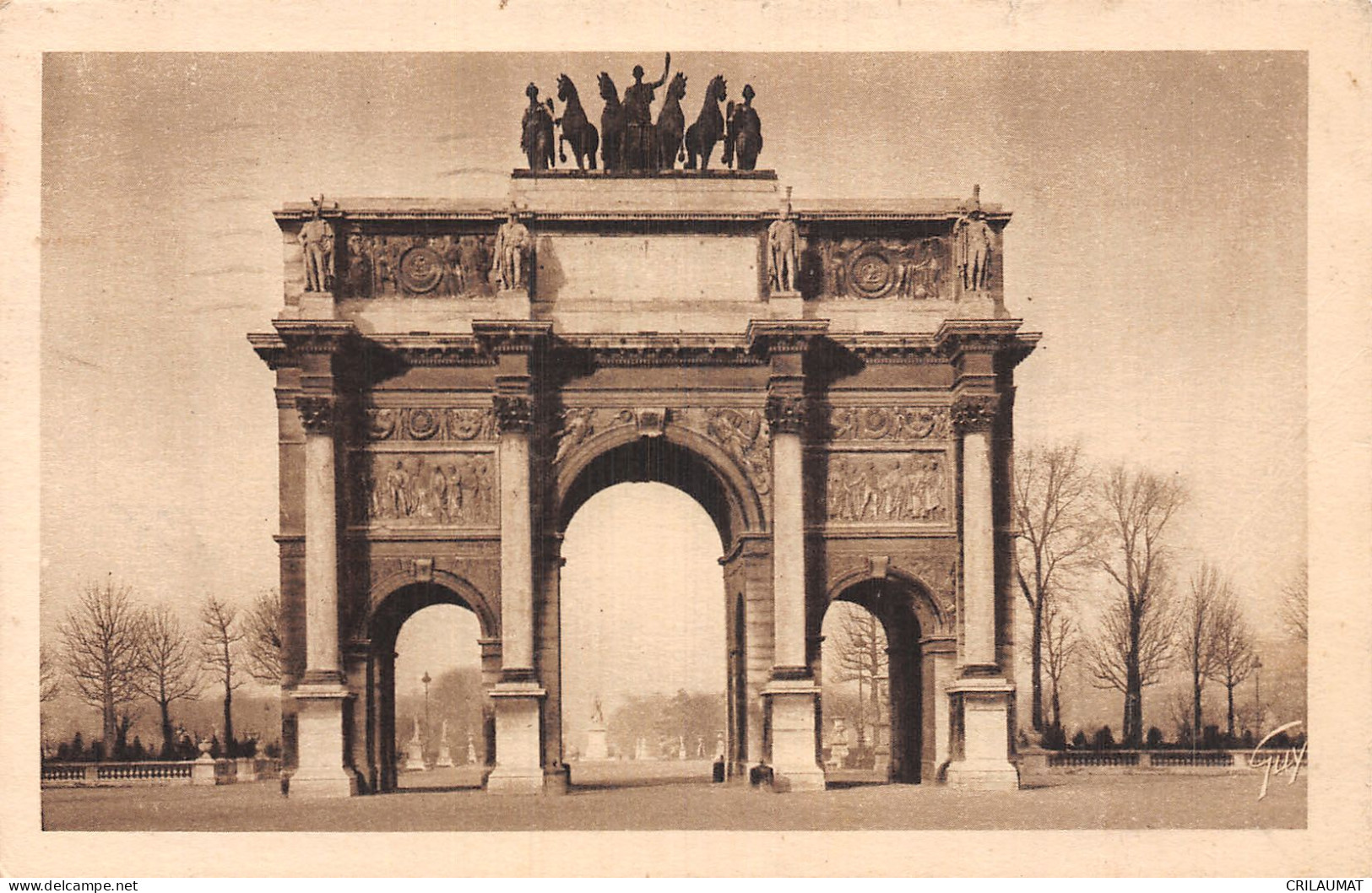 75-PARIS ARC DE TRIOMPHE DU CARROUSEL-N°5154-H/0399 - Triumphbogen