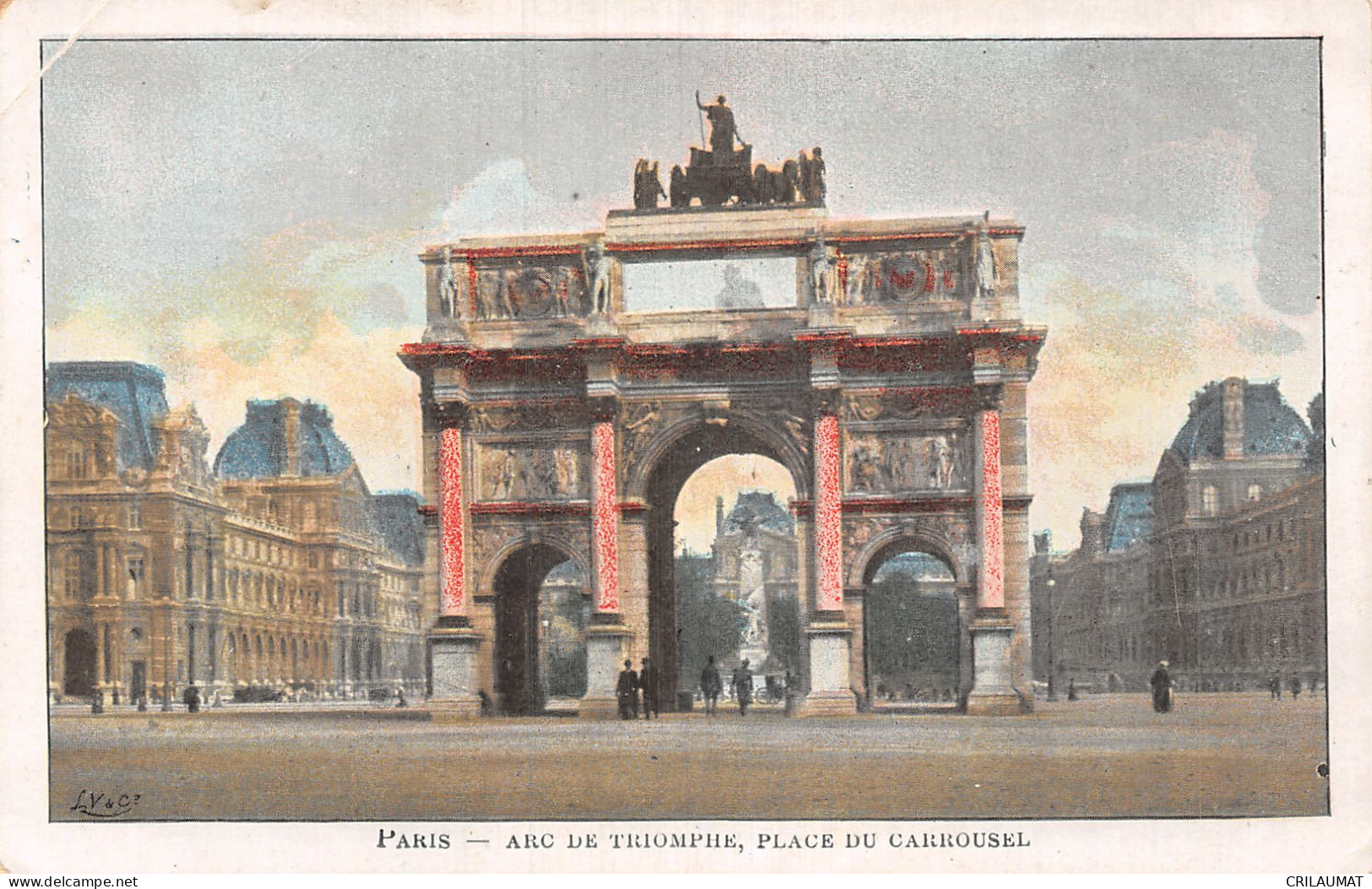 75-PARIS ARC DE TRIOMPHE DU CARROUSEL-N°5154-H/0391 - Arc De Triomphe