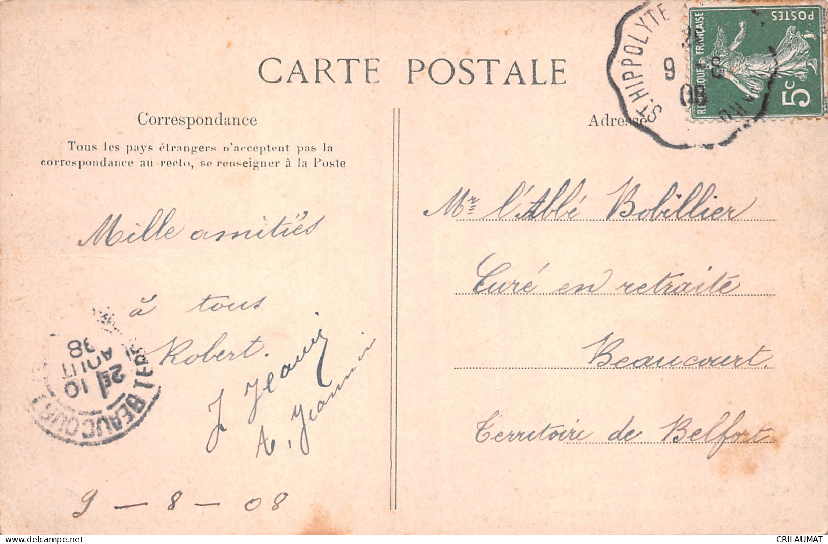 25-CONSOLATION-N°5154-H/0153 - Autres & Non Classés