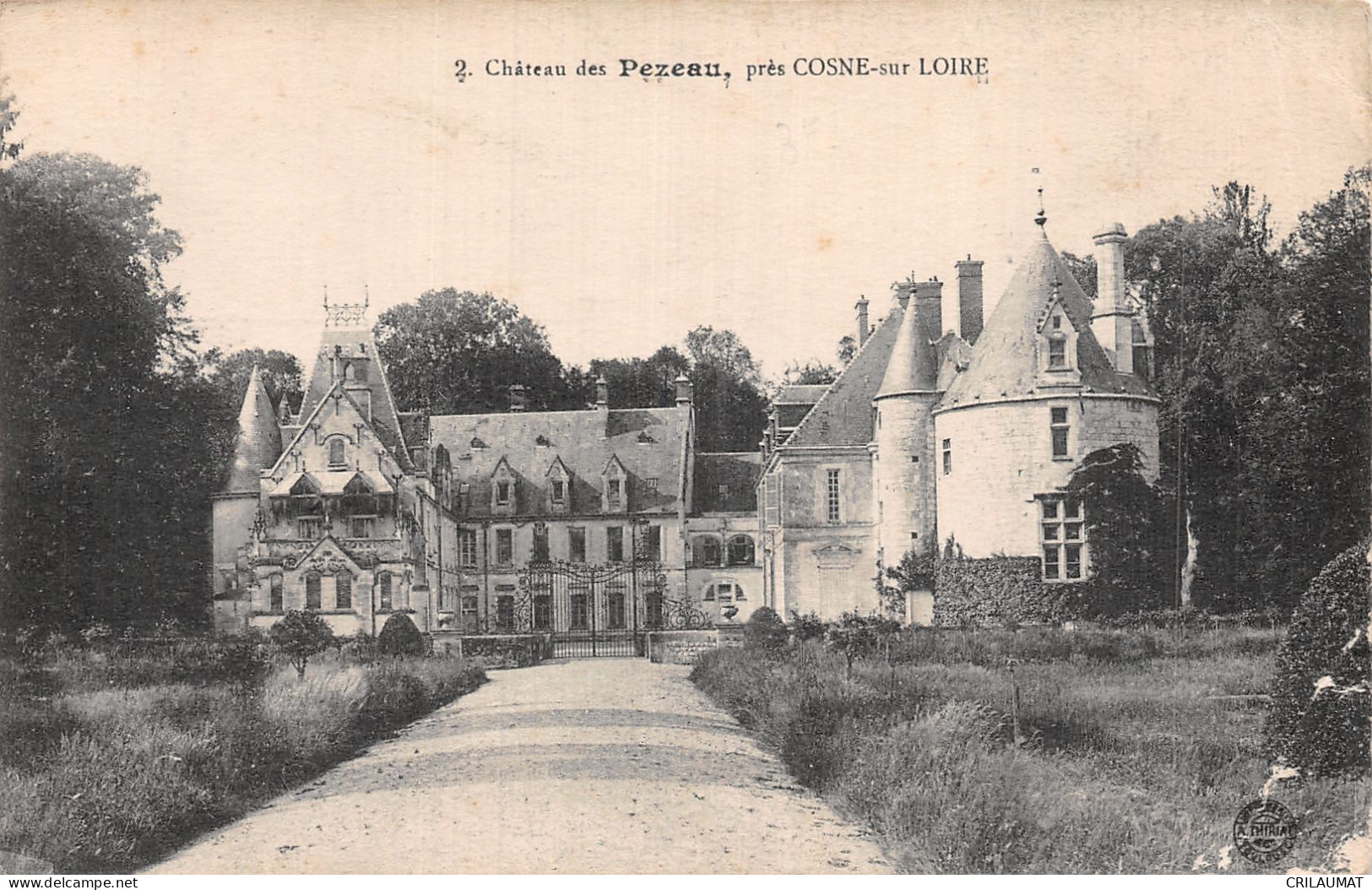 58-CHÂTEAU DE PEZEAU-N°5155-C/0249 - Other & Unclassified