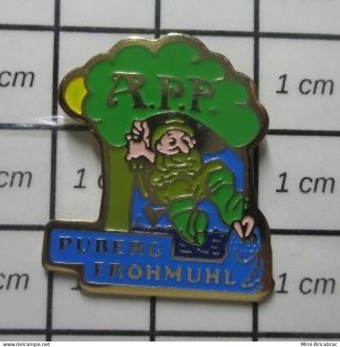 912E Pin's Pins / Beau Et Rare /  ASSOCIATIONS /  PECHE APP MOSELLE PECHEUR PUBERG FROHMUHL - Associazioni