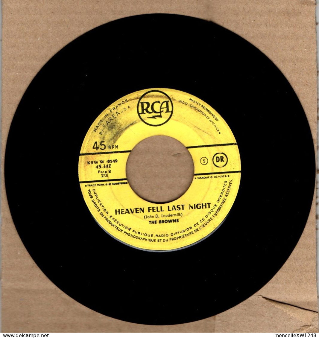 The Browns - 45 T SP The Three Bells (1959) - Disco & Pop