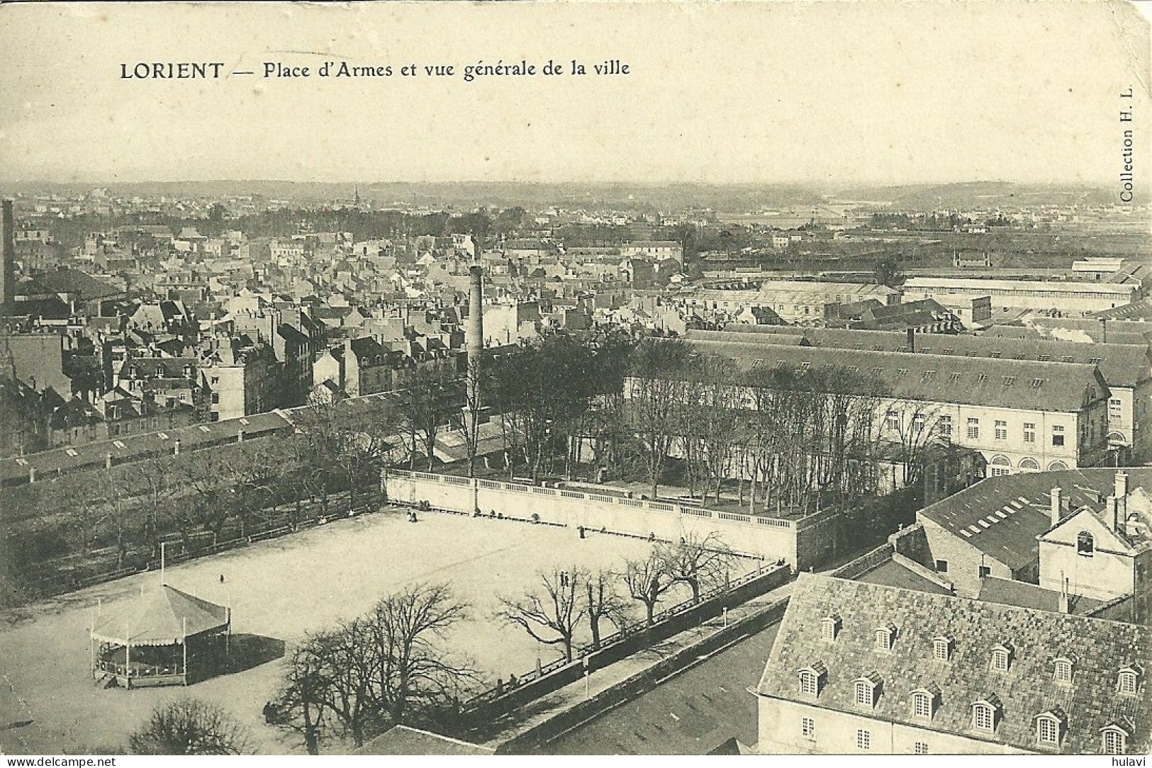56  LORIENT - PLACE D' ARMES ET VUE GENERALE DE LA VILLE (ref 8560) - Lorient