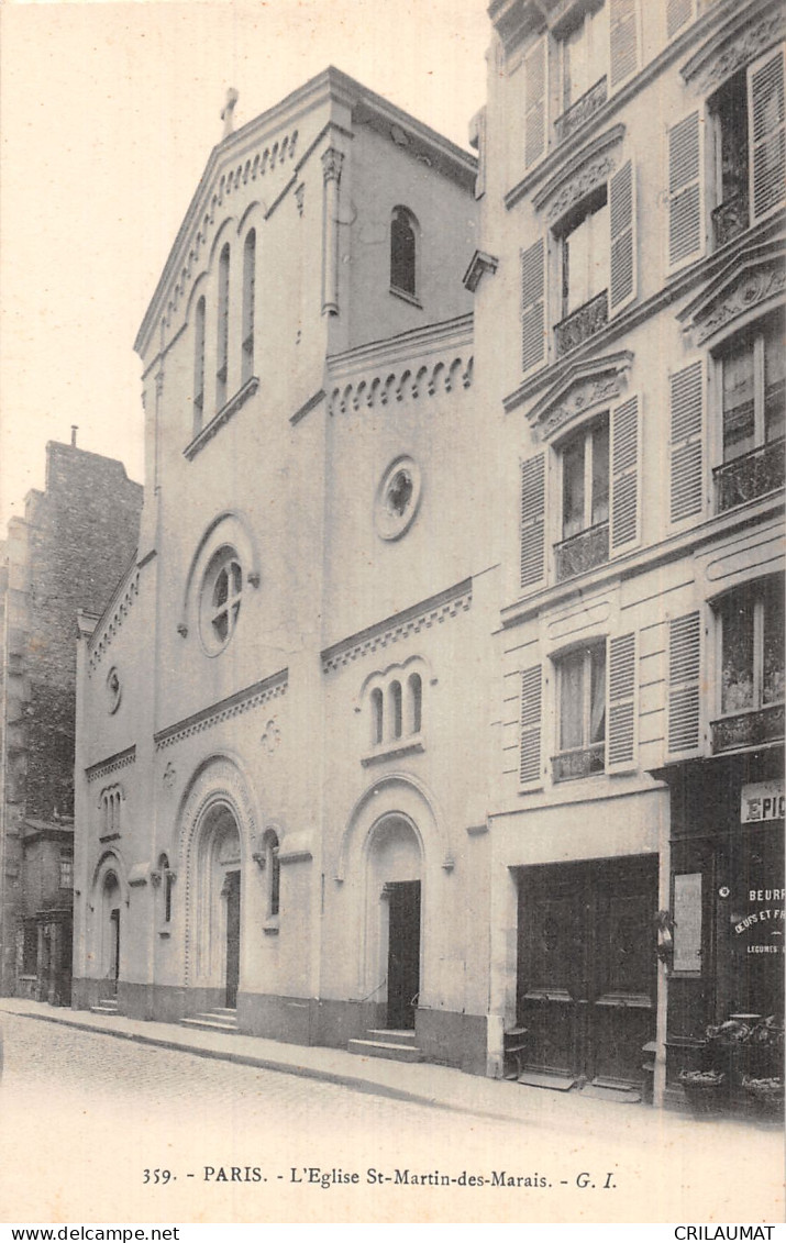 75-PARIS EGLISE SAINT MARTIN DES MARAIS-N°5156-B/0207 - Kirchen
