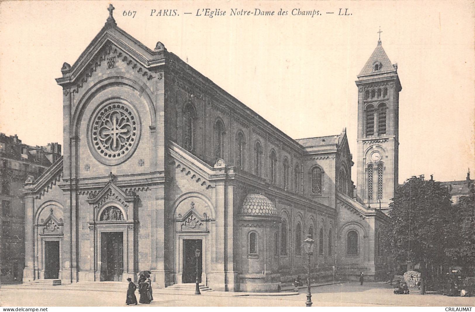 75-PARIS EGLISE NOTRE DAME DES CHAMPS-N°5156-B/0185 - Kirchen