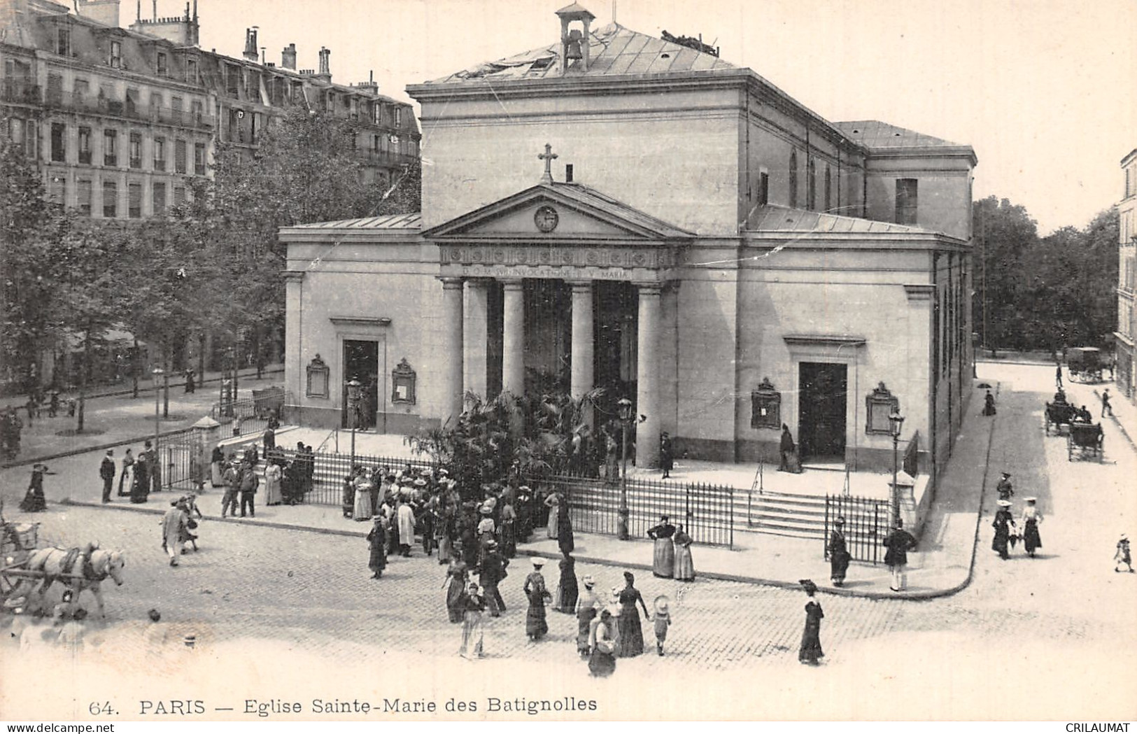 75-PARIS EGLISE SAINTE MARIE DES BATIGNOLLES-N°5156-B/0155 - Kirchen