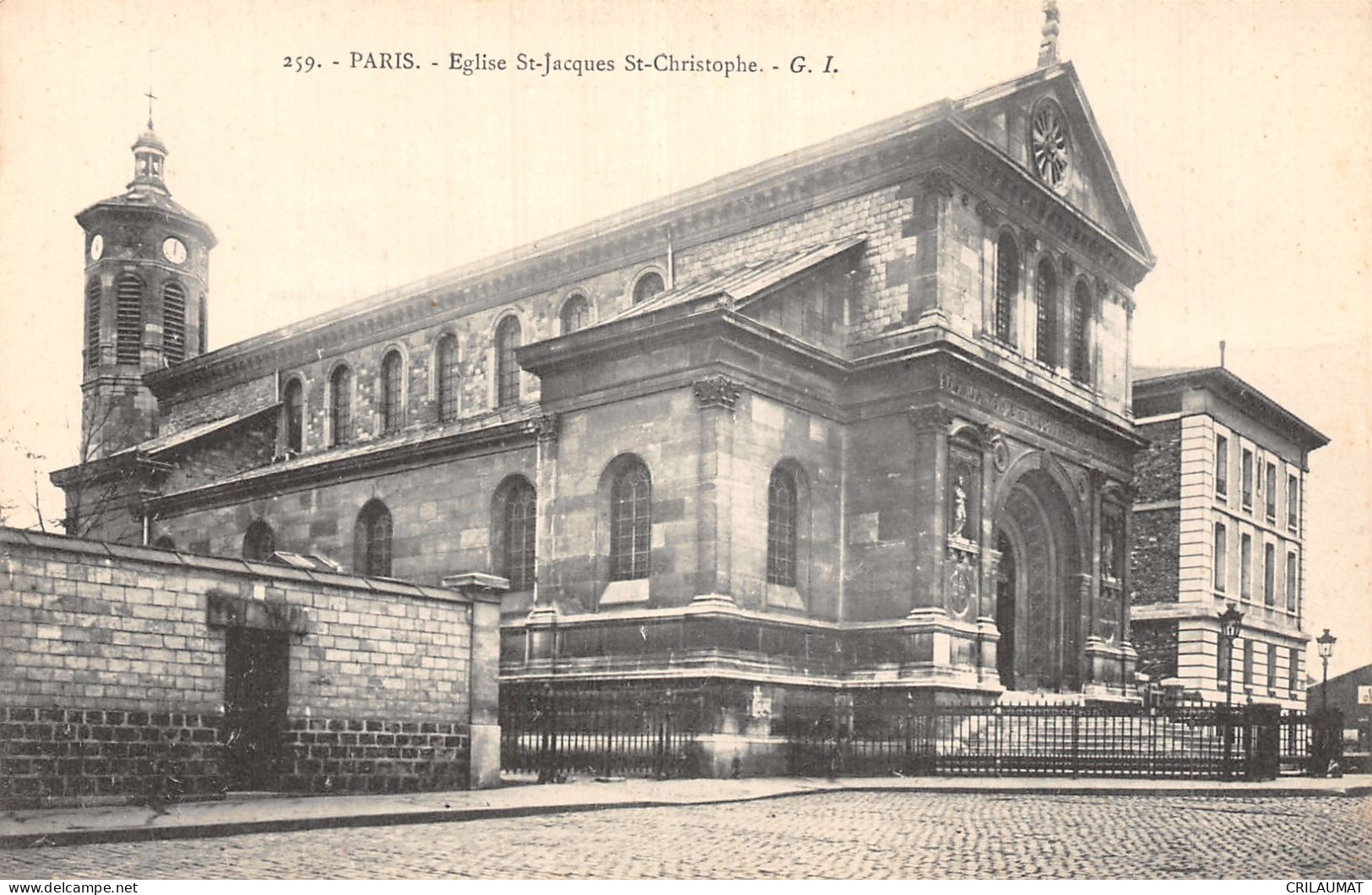 75-PARIS EGLISE SAINT JACQUES SAINT CHRISTOPHE-N°5156-B/0157 - Kirchen