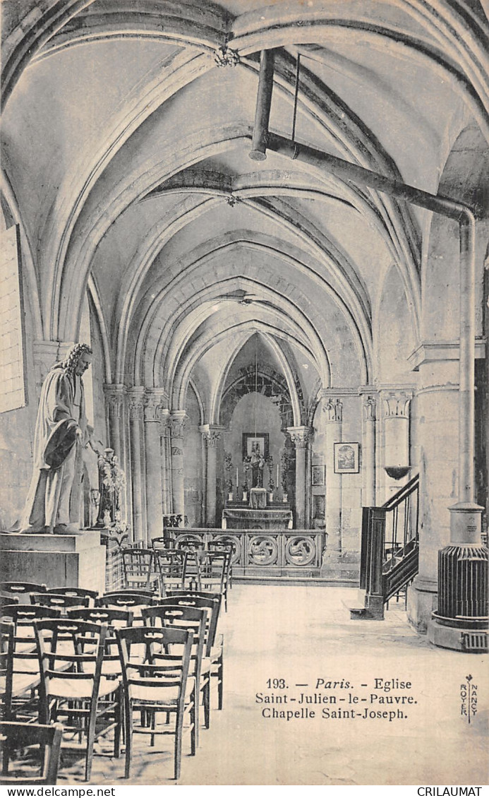 75-PARIS EGLISE SAINT JULIEN-N°5156-B/0115 - Kirchen