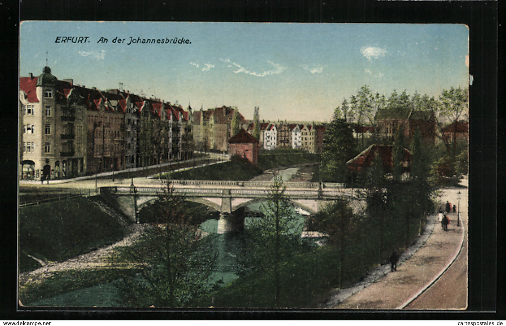 AK Erfurt, An Der Johannesbrücke  - Erfurt