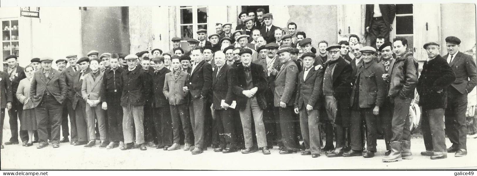 (3) Saint Jean Des Echelles - Banquet Des Laboureurs - Photo De Presse Originale Le Maine Libre - Années 60 - 8.5cmx24cm - Autres & Non Classés