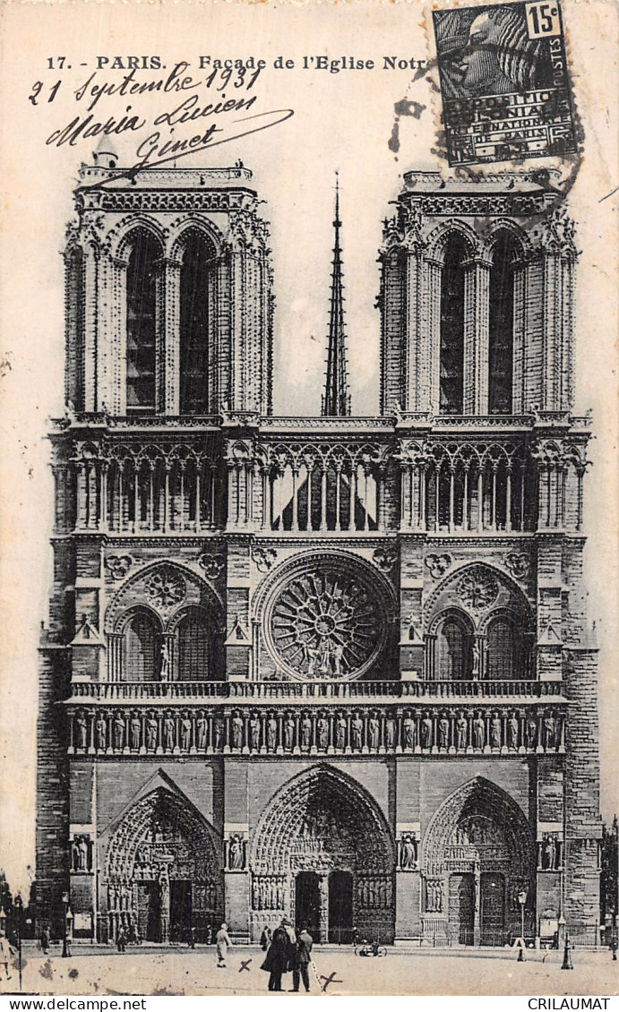 75-PARIS EGLISE NOTRE DAME-N°5156-E/0313 - Kirchen