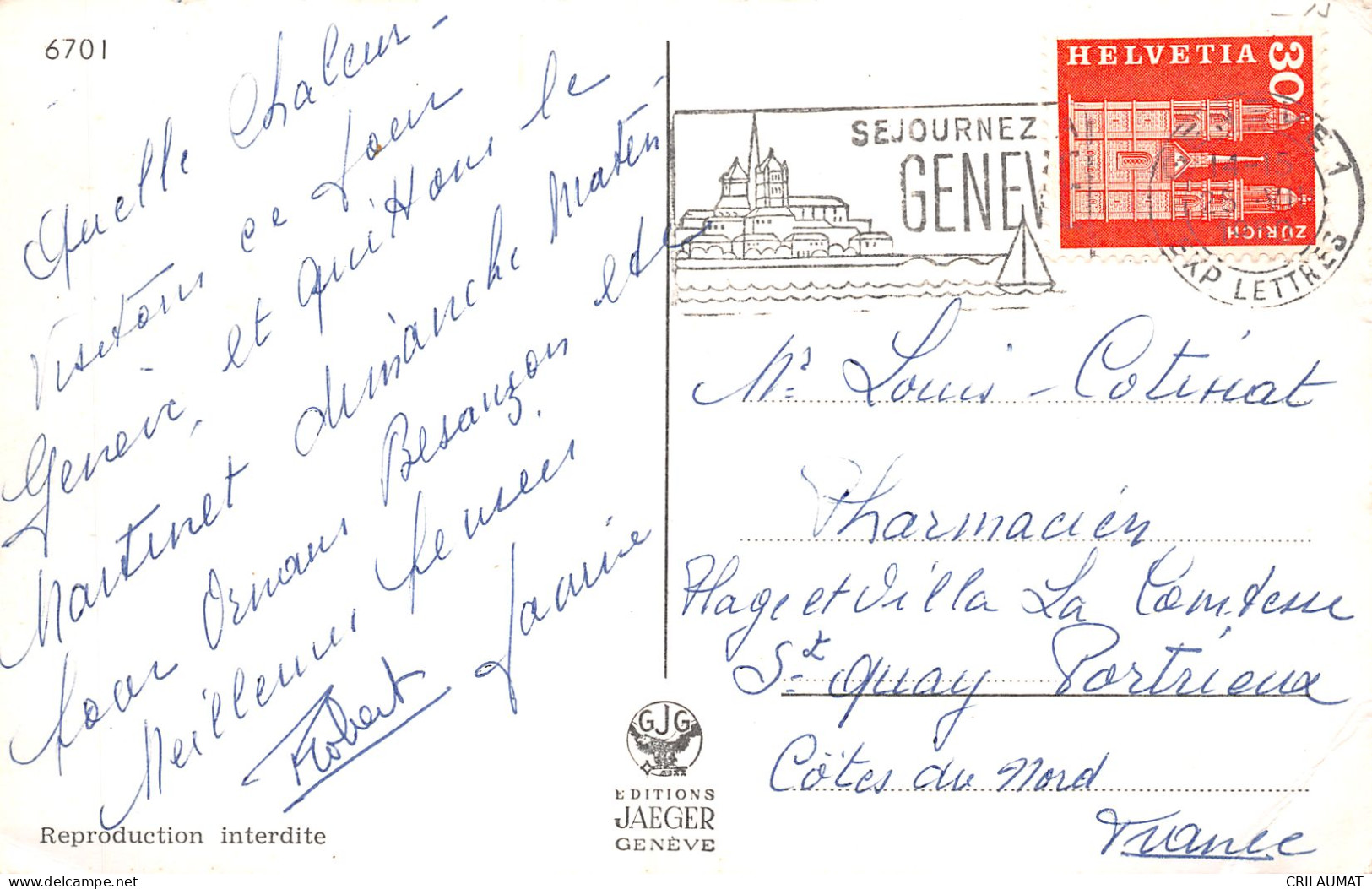 74-GENEVE-N°5156-H/0079 - Other & Unclassified