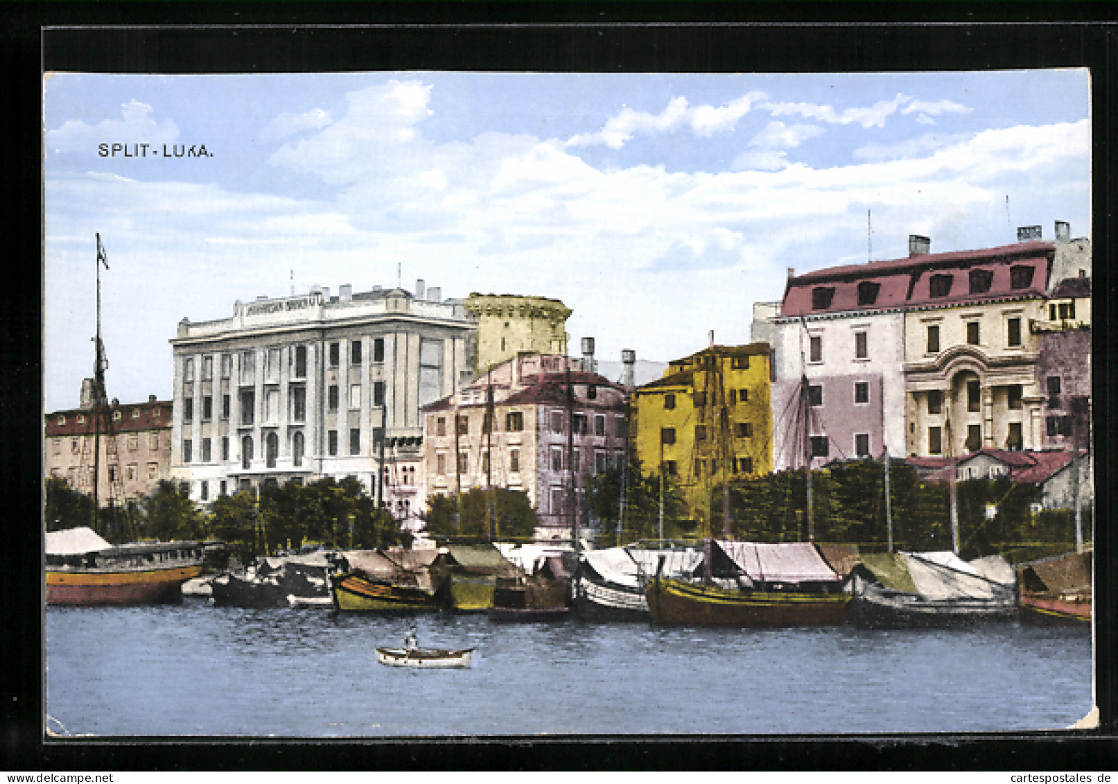 AK Split-Luka, Hafen Und Gebäude  - Croatie