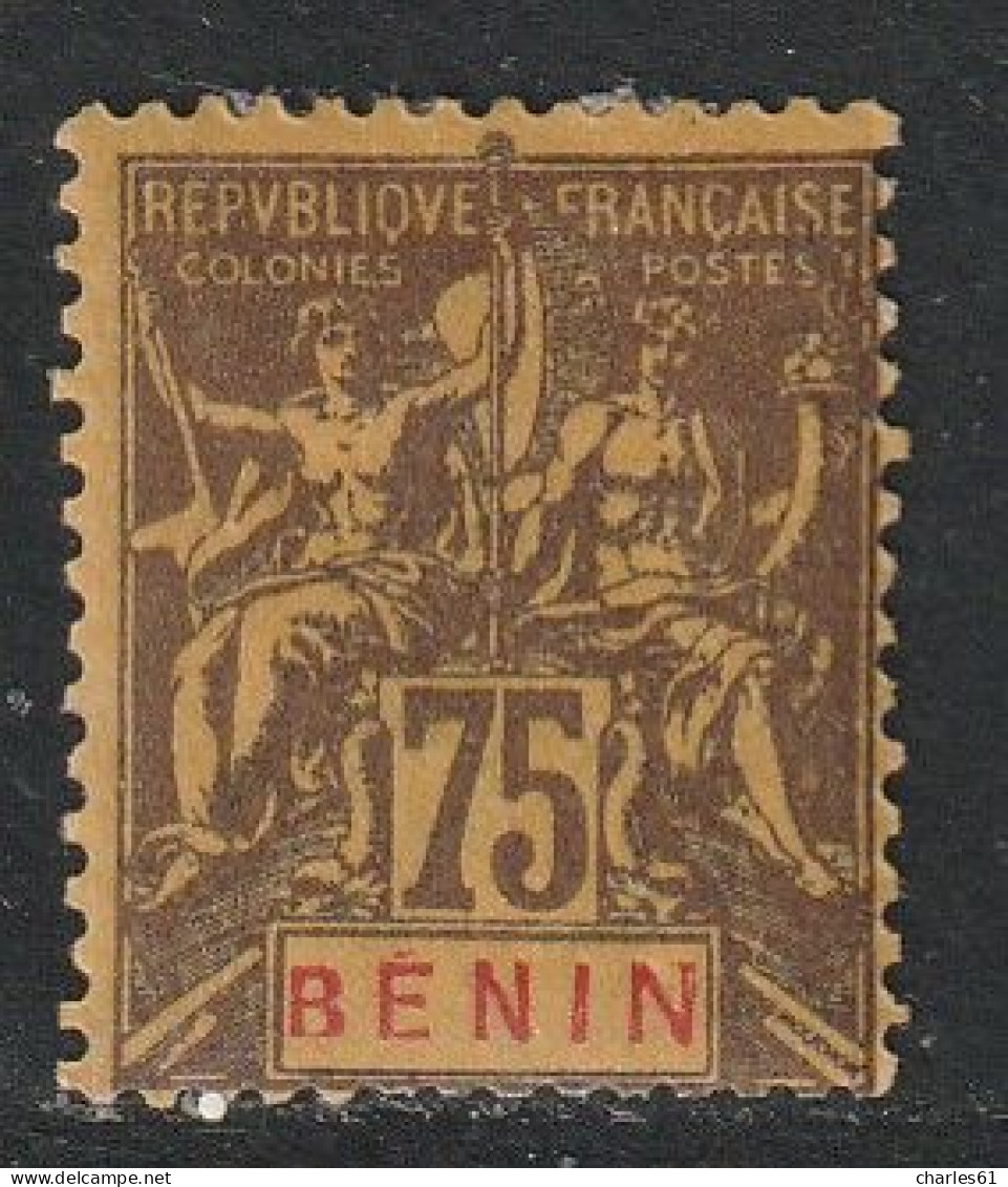 BENIN - N°44 * (1894) 75c Violet Sur Jaune - Ungebraucht