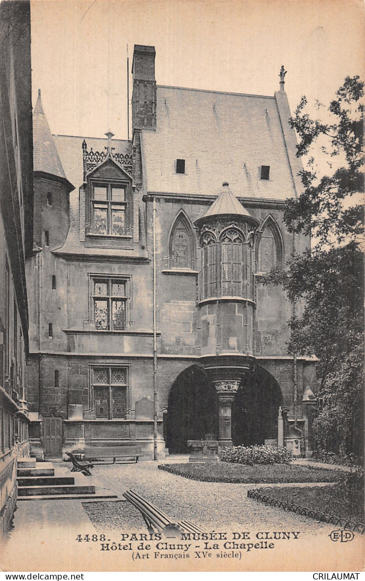 75-PARIS MUSEE DE CLUNY HOTEL DE CLUNY-N°5156-F/0079 - Museums