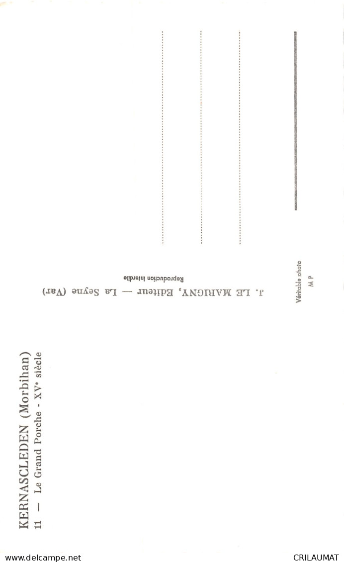 56-KERNASCLEDEN-N°5156-H/0177 - Sonstige & Ohne Zuordnung