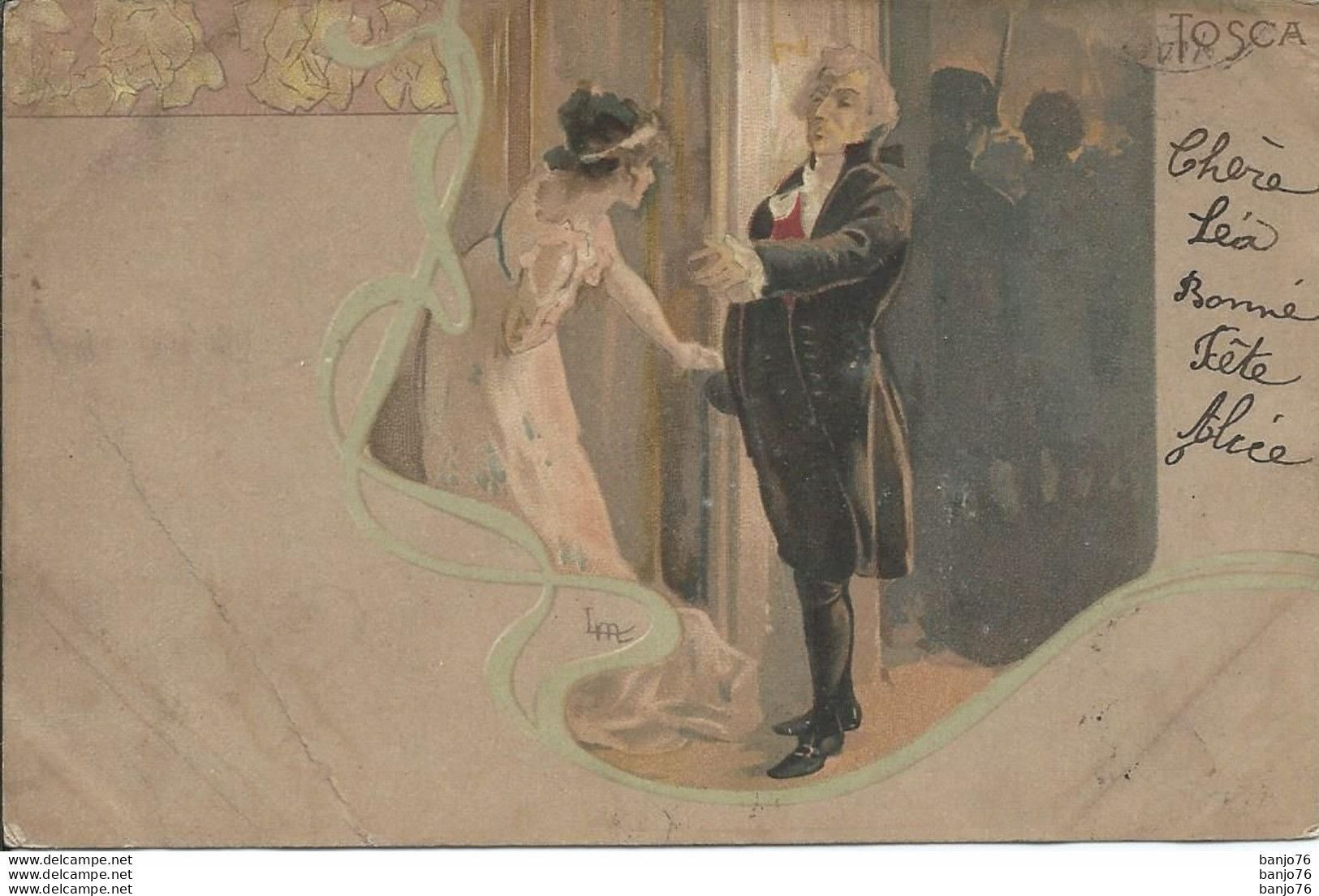 Opéra - Tosca - Art Nouveau -  Illustrateur Leopoldo METLICOVITZ N°066 - Carte Italienne - Opera