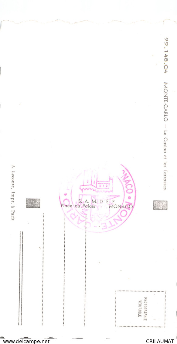 98-MONTE CARLO-N°5156-H/0159 - Other & Unclassified
