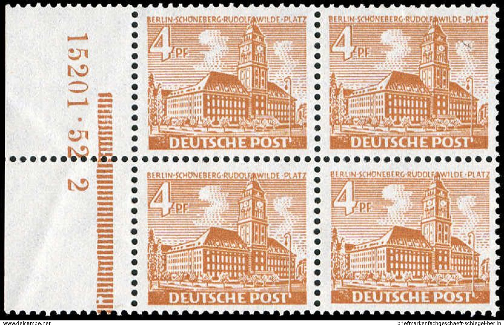 Berlin, 1949, 43 HAN, Postfrisch, Viererblock - Sonstige & Ohne Zuordnung