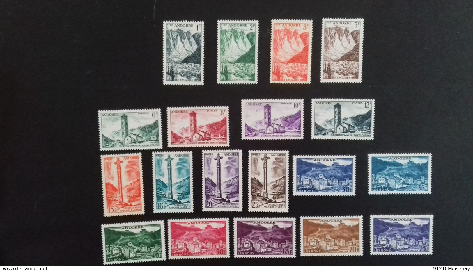 ANDORRE N°138/153**  LOT - Unused Stamps