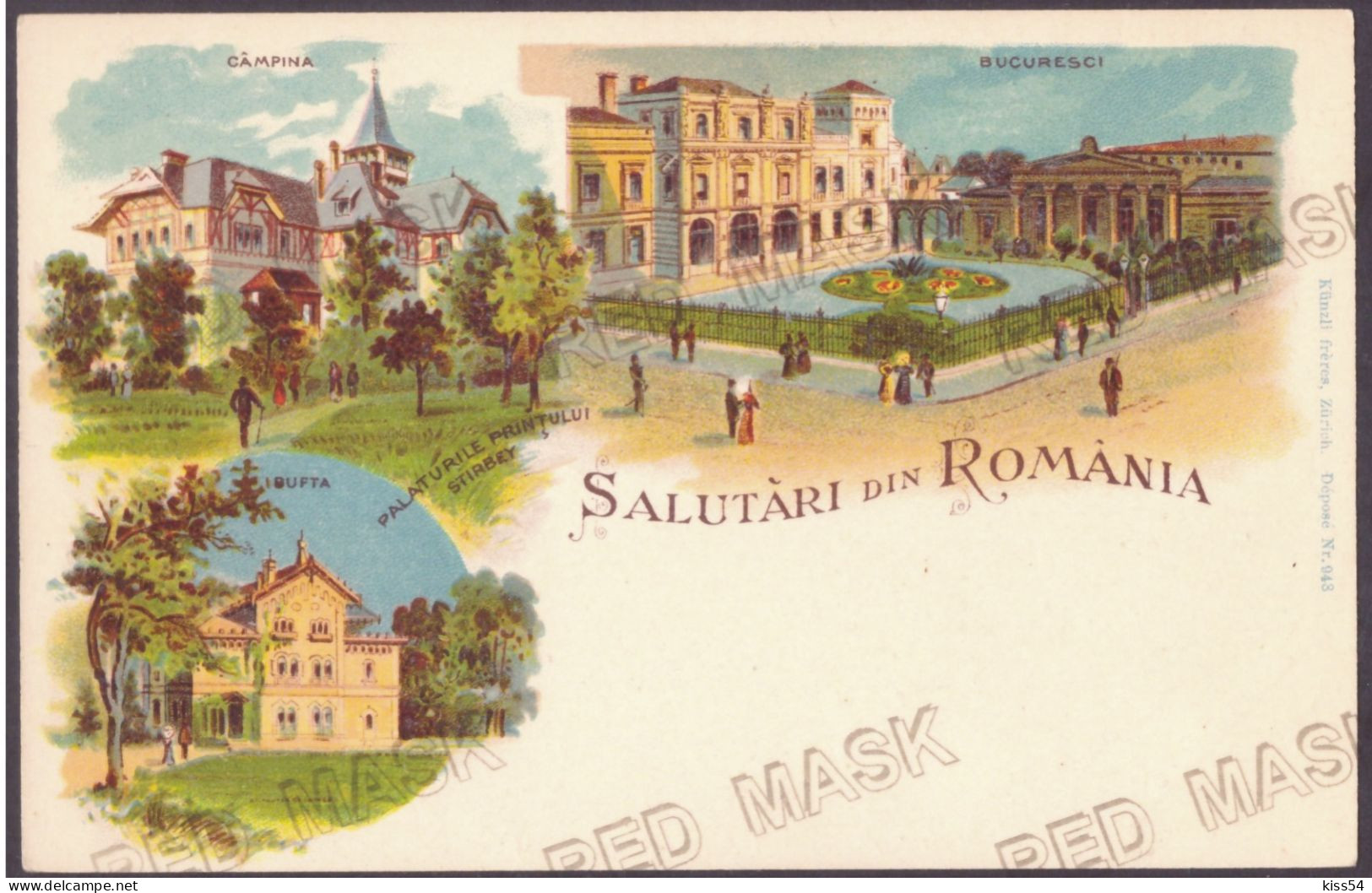 RO 47 - 23455 BUCURESTI, Buftea, Campina, Litho, Romania - Old Postcard - Unused - Roumanie