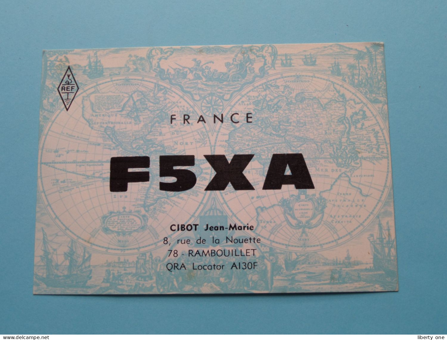 F5XA - FRANCE - CIBOT Jean-Marie Rambouillet ( Radio / QSL ) 1969 ( See SCANS ) ! - Andere & Zonder Classificatie