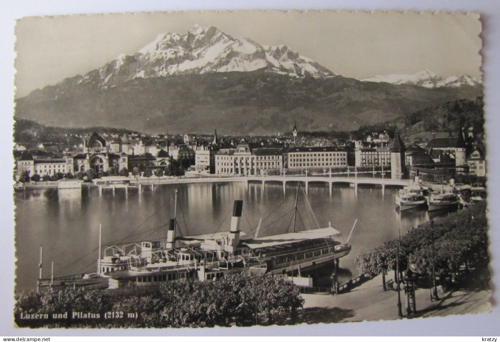 SUISSE - LUCERNE - LUZERN - Panorama Und Pilatus - 1950 - Luzern