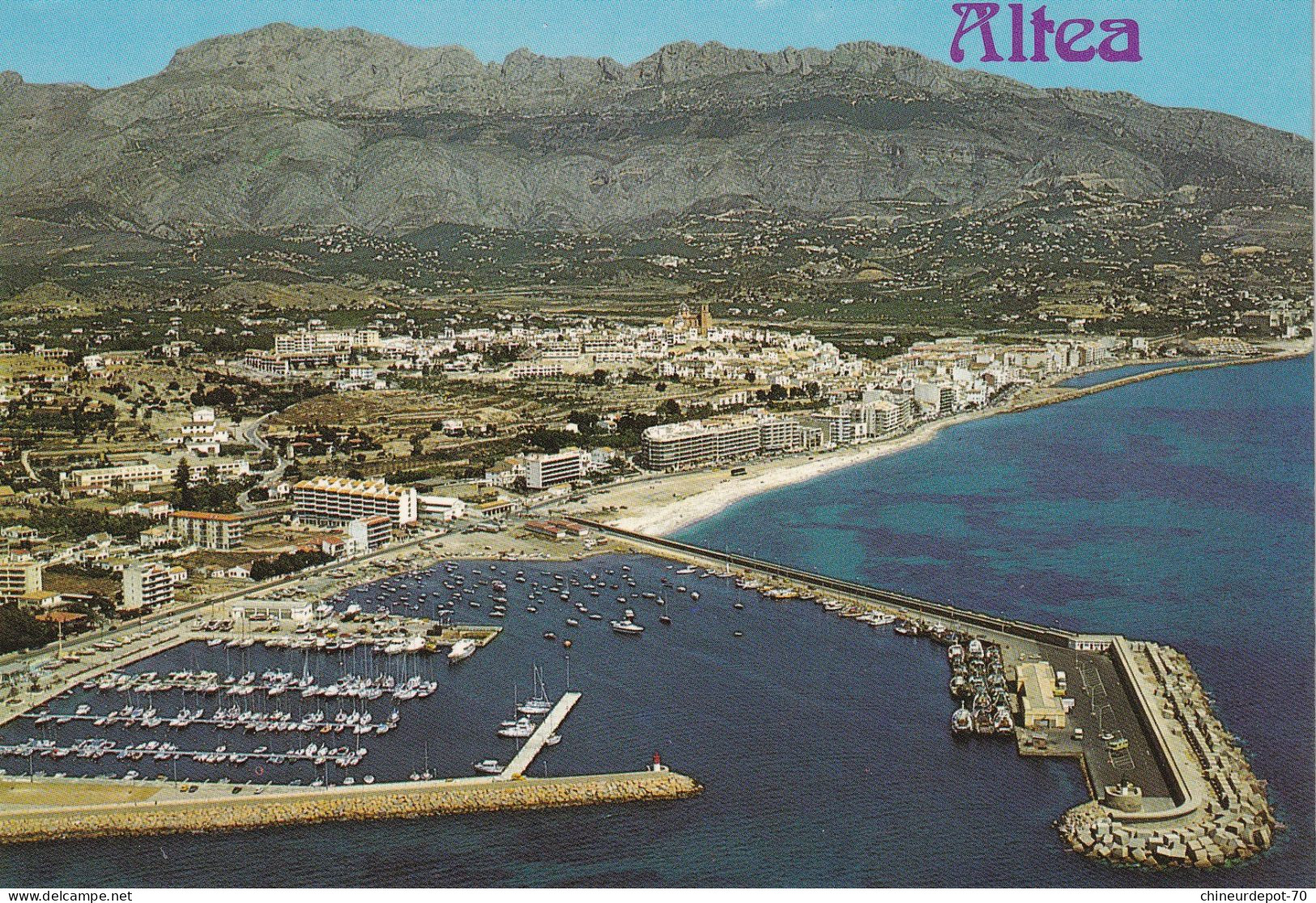 N° 12 ALTEA Alicante Vista Aérea Del Puerto - Andere & Zonder Classificatie