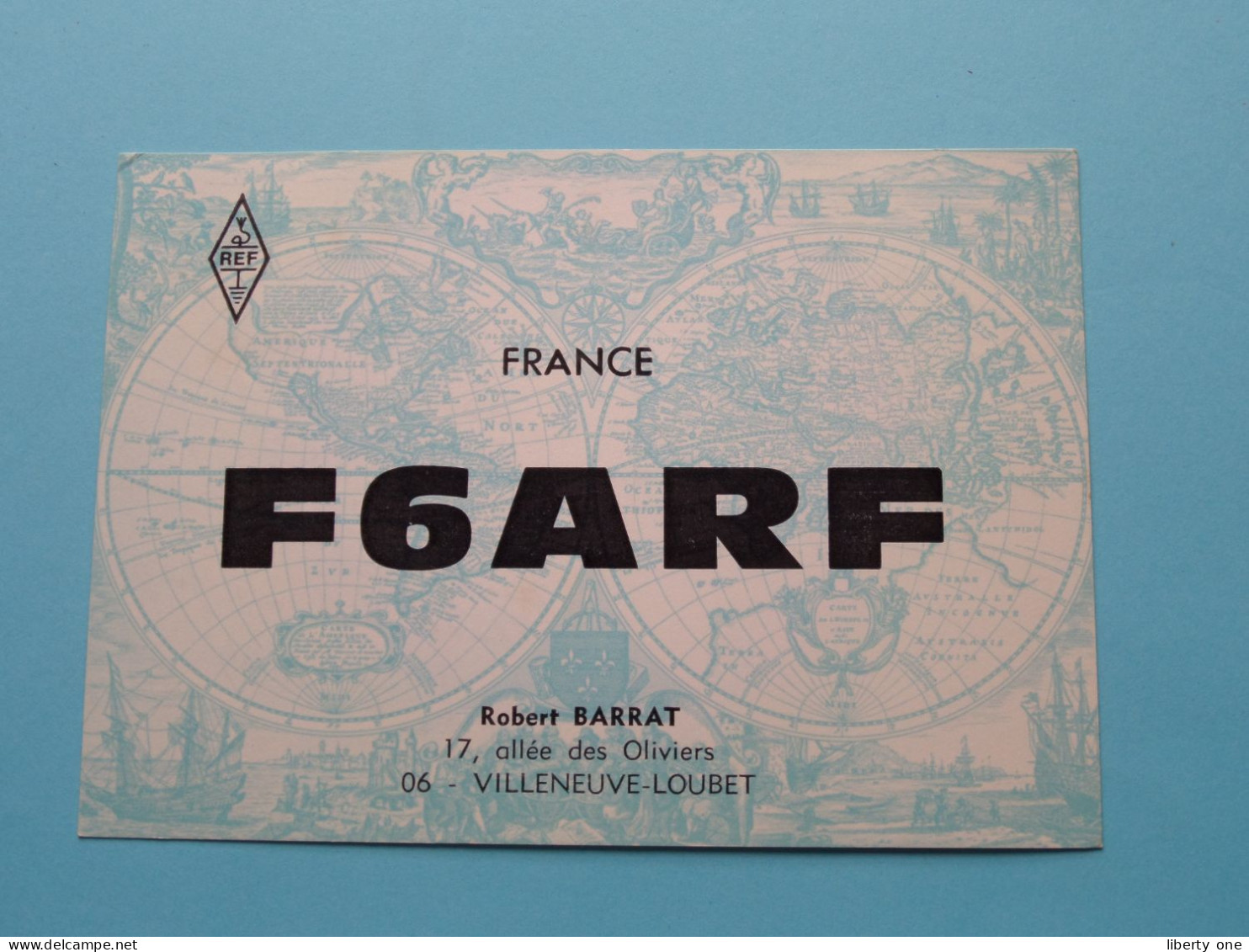 F6ARF - FRANCE - BARRAT Robert Villeneuve-Loubet ( Radio / QSL ) 1969 ( See SCANS ) ! - Otros & Sin Clasificación